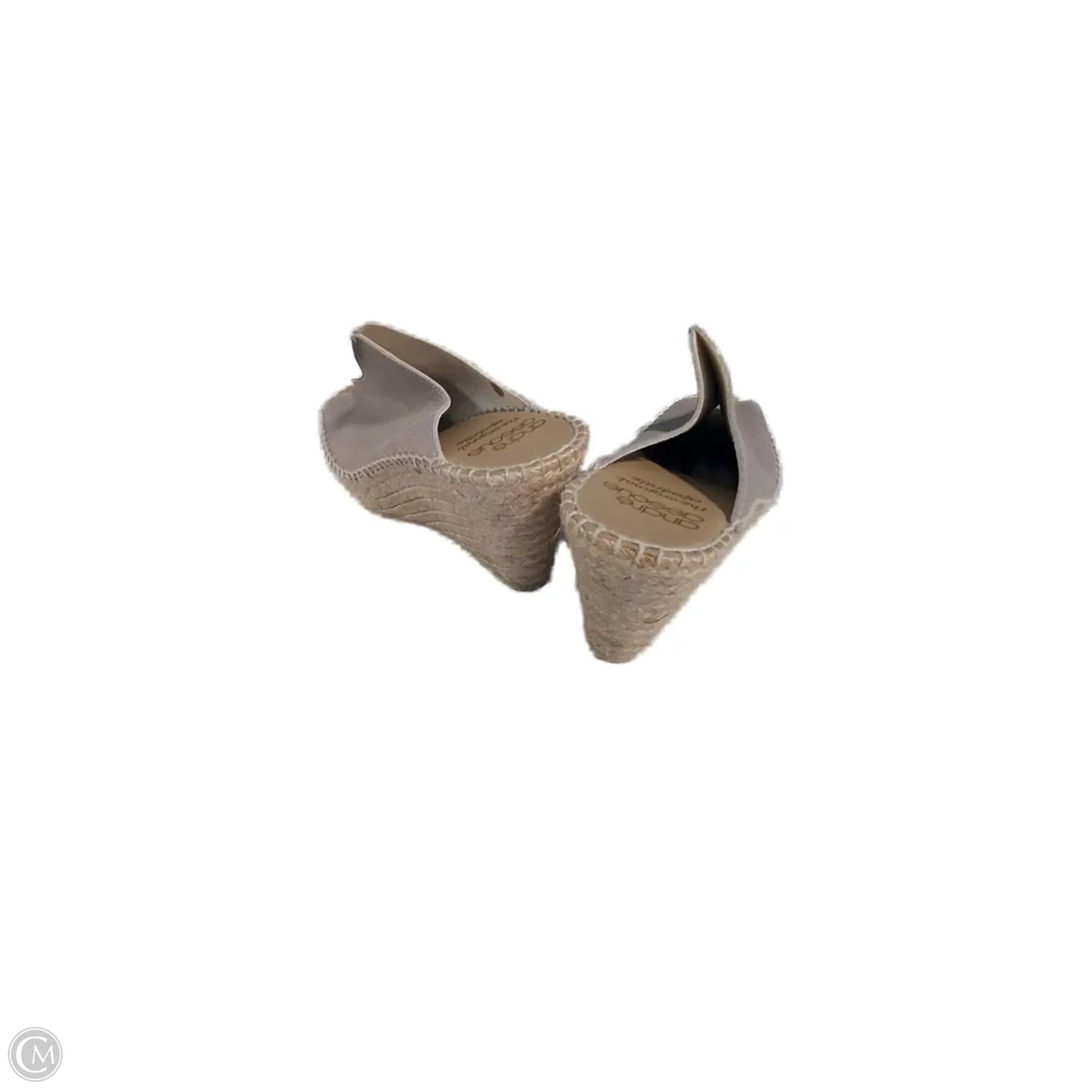 Sandals Heels Wedge By Cmc In Silver, Size: 9