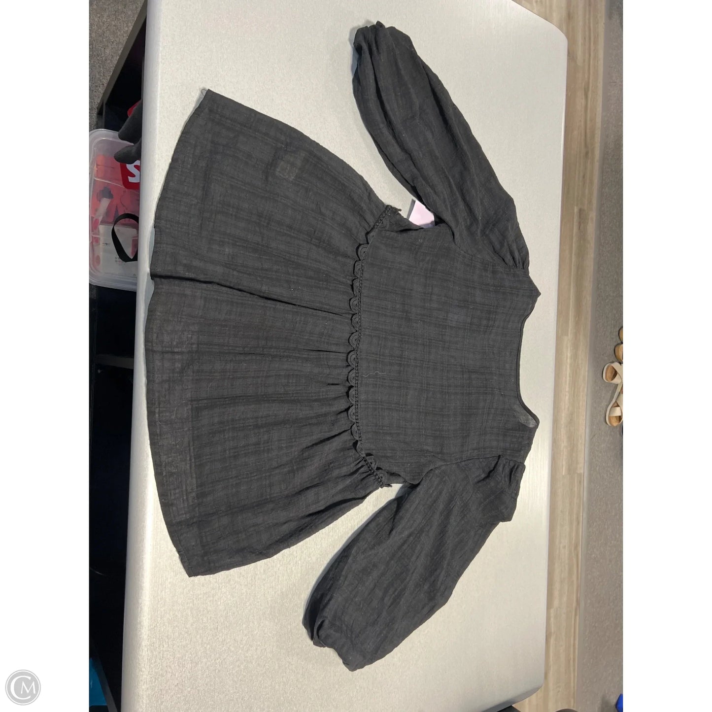 Top Long Sleeve By Max Studio In Black, Size: S