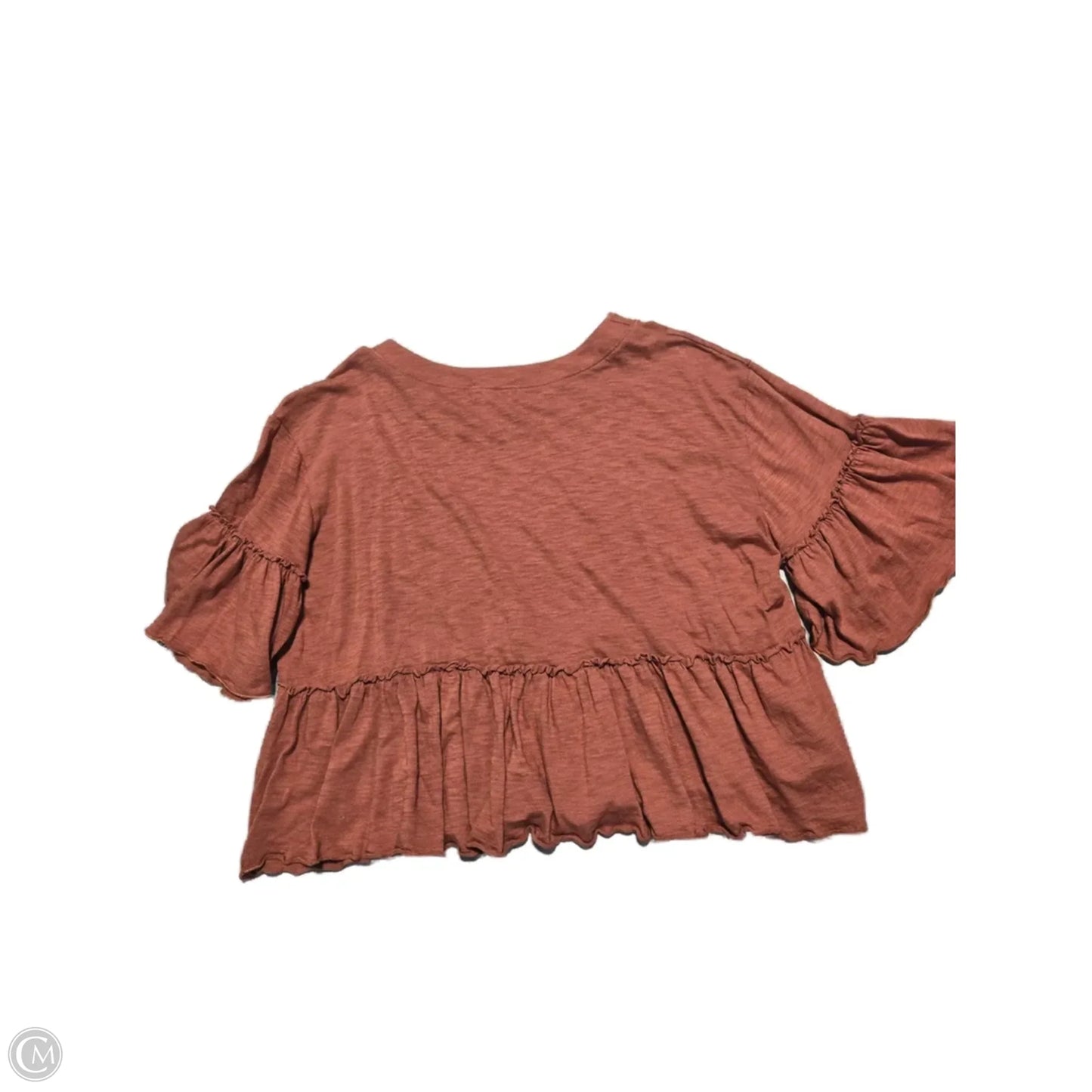 Top Short Sleeve By Altard State In Brown, Size: M