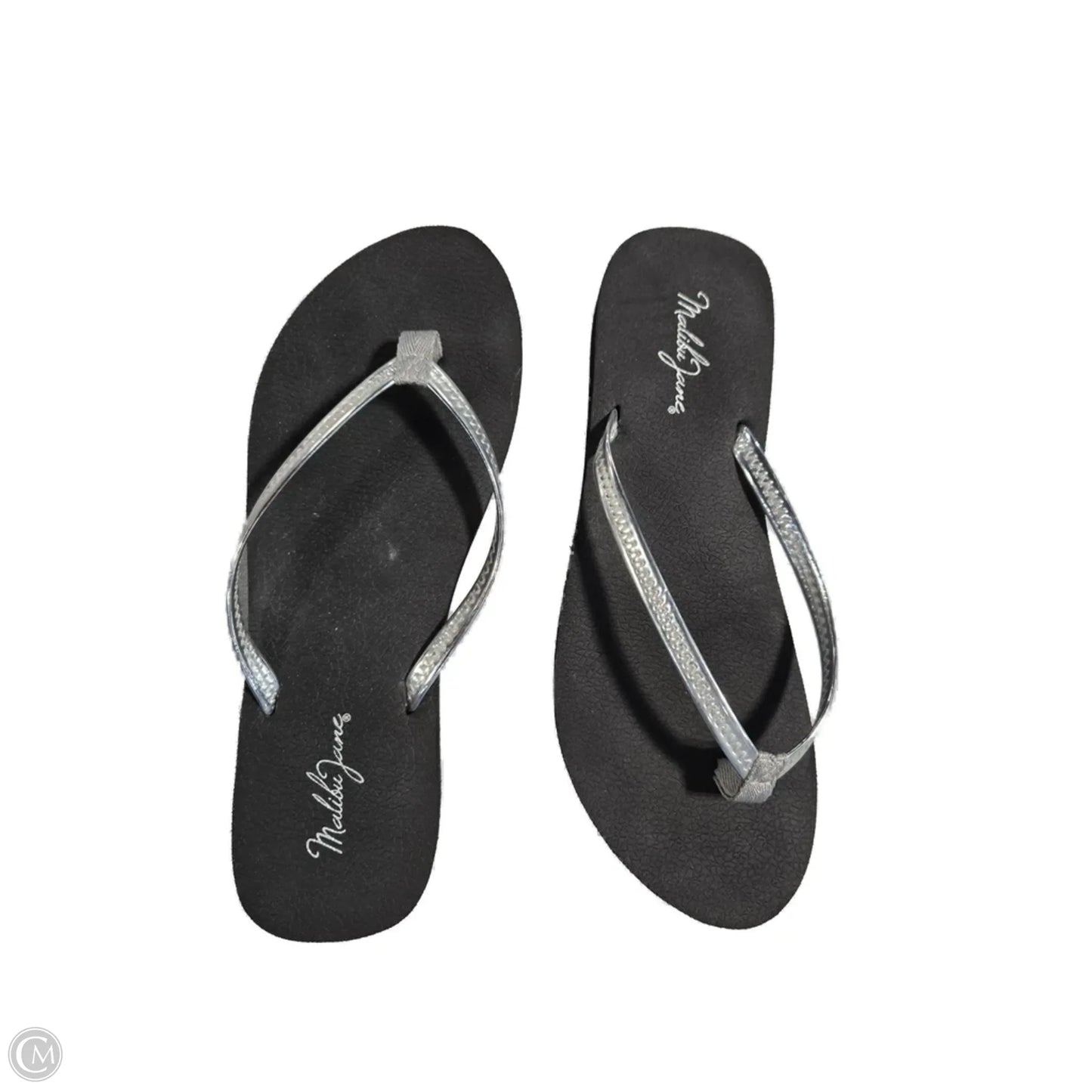 Sandals Flip Flops By Cmf In Silver, Size: 8