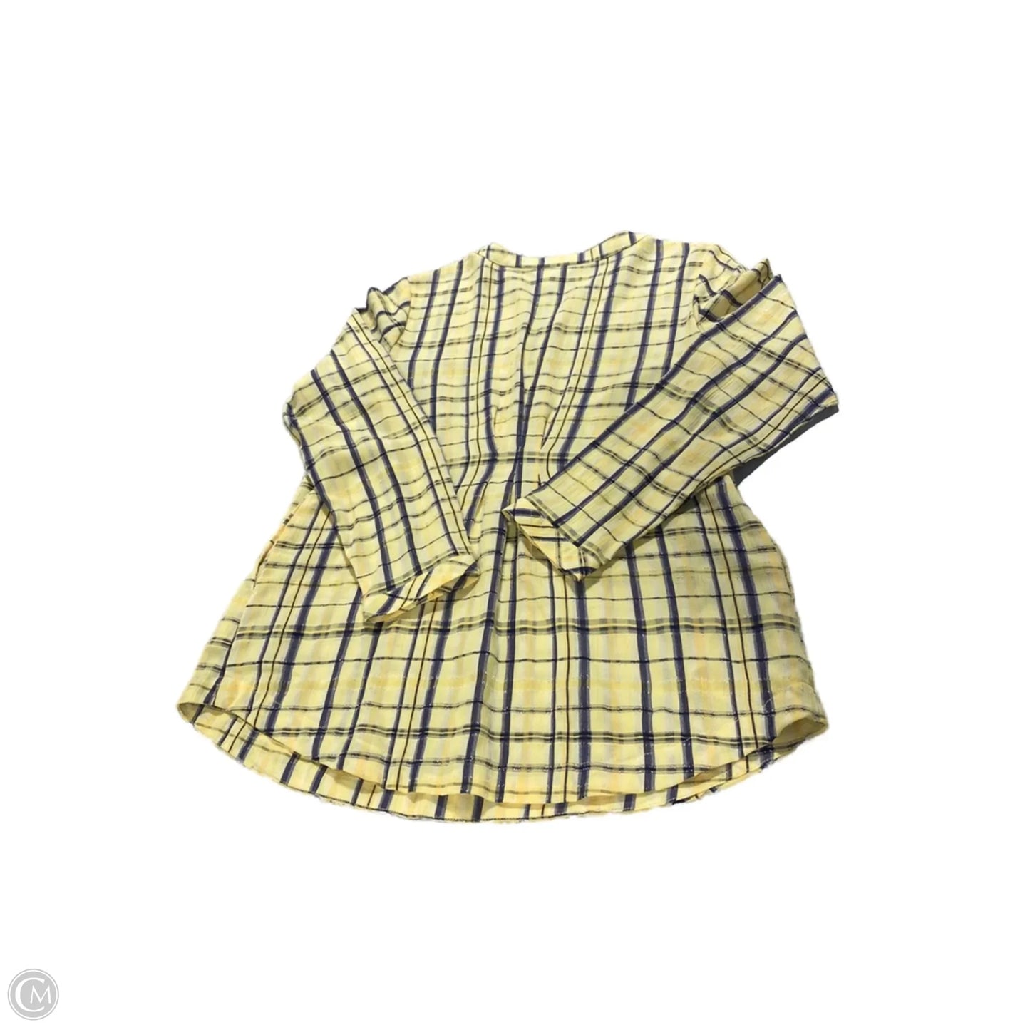 Top Long Sleeve By Christopher And Banks In Yellow, Size: Sp
