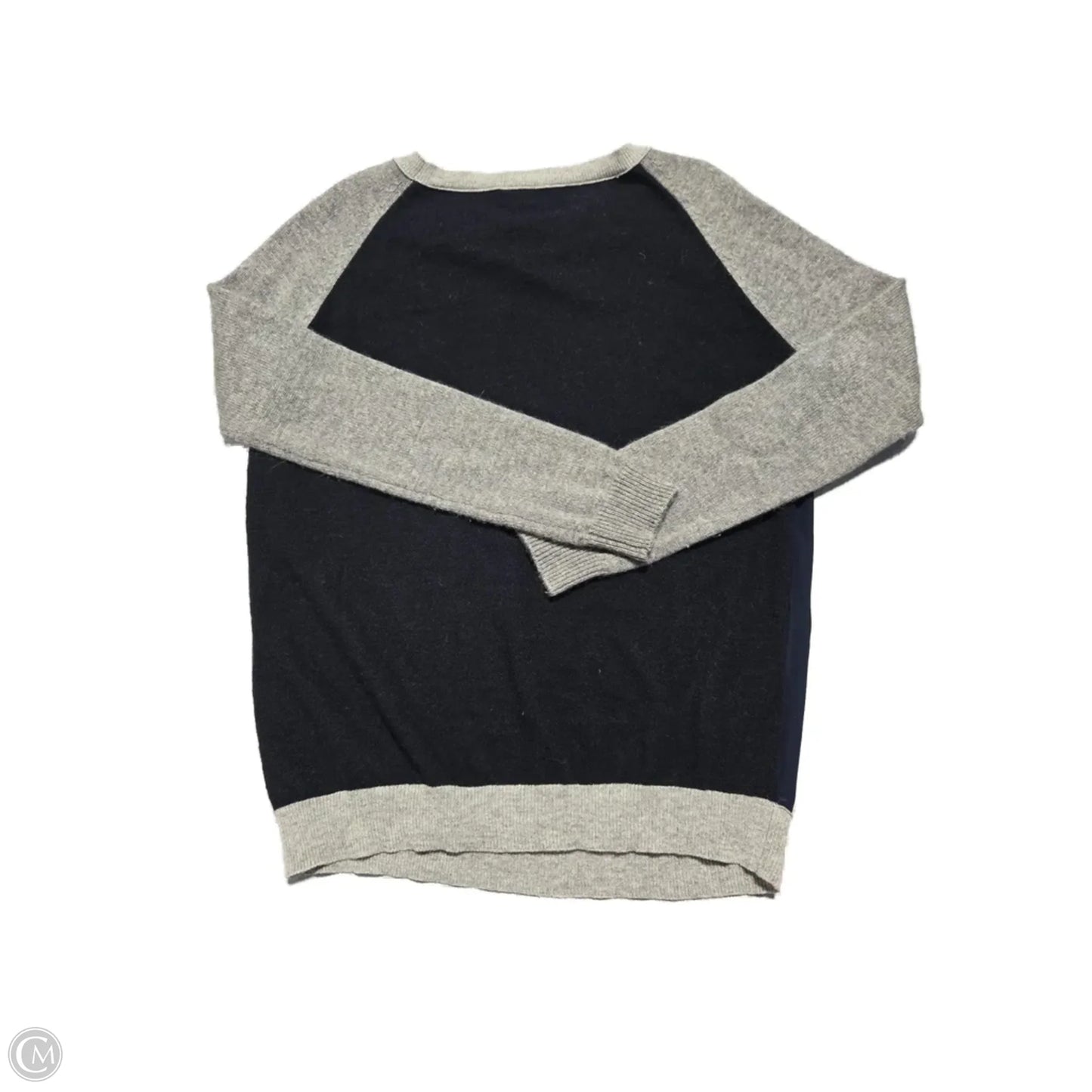Top Long Sleeve By Vince In Blue & Grey, Size: S