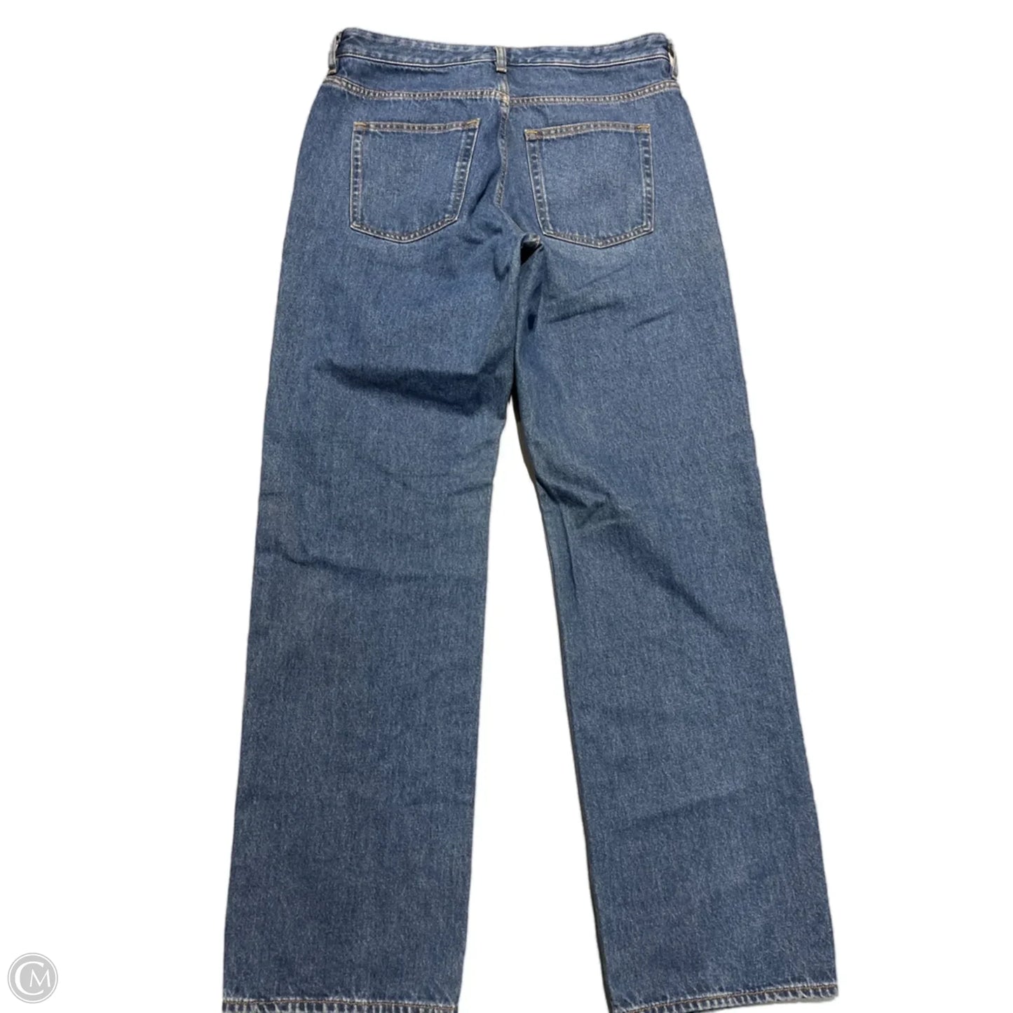 Jeans Straight By Cos In Blue Denim, Size: 14