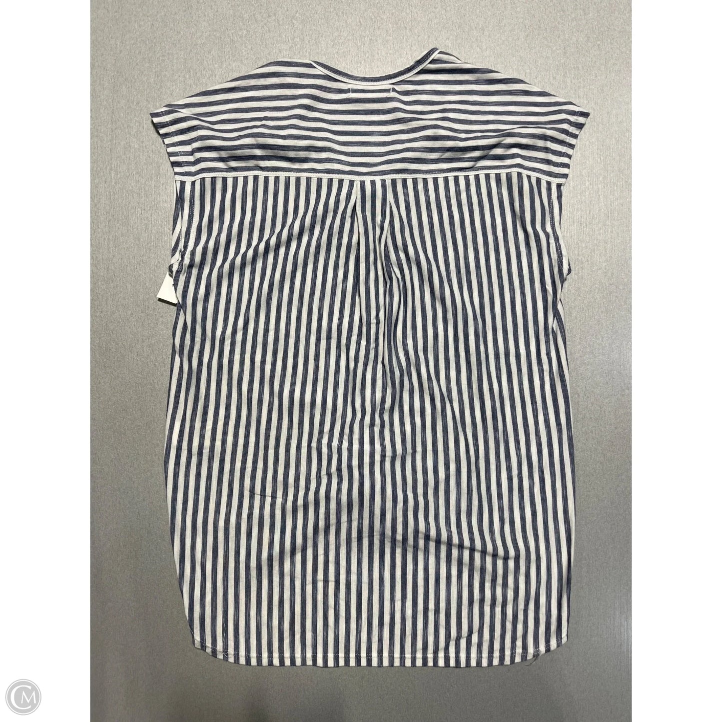 Top Sleeveless By Max Studio In Striped Pattern, Size: S
