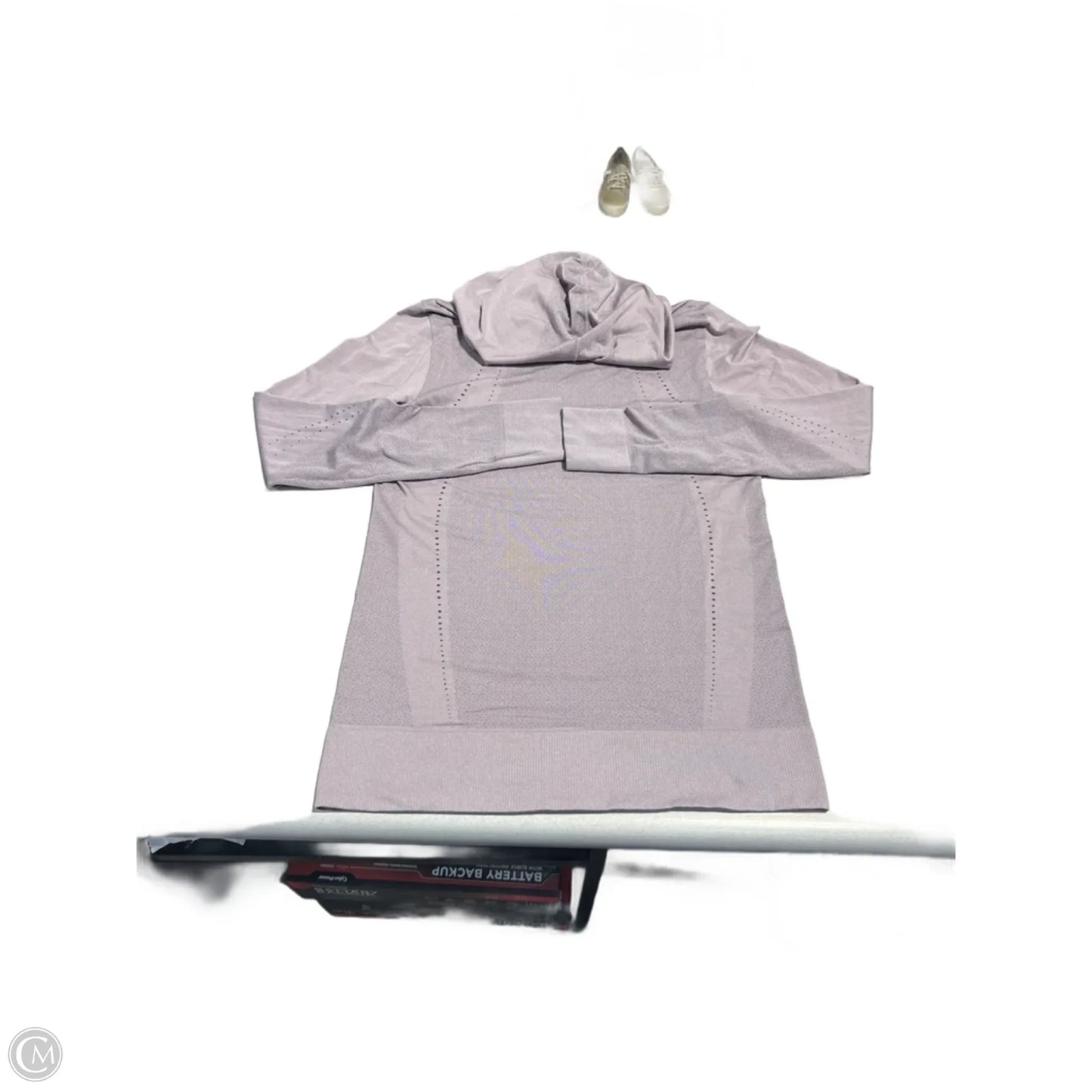 Athletic Top Long Sleeve Hoodie By Under Armour In Purple, Size: M