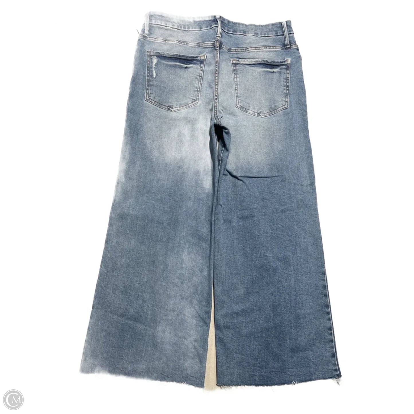 Jeans Wide Leg By Time And Tru In Blue Denim, Size: 12