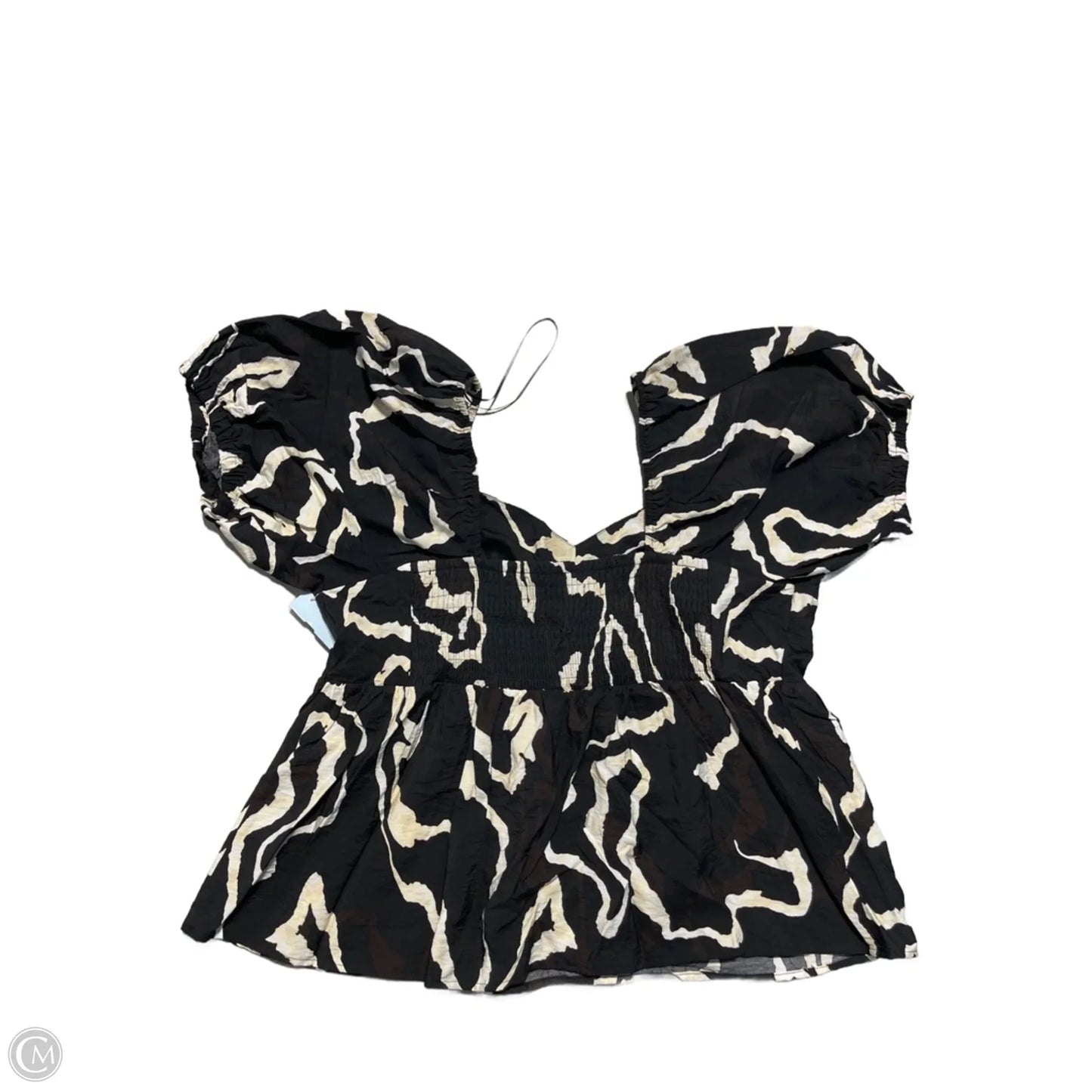 Top Short Sleeve By Nine West In Black, Size: Xl