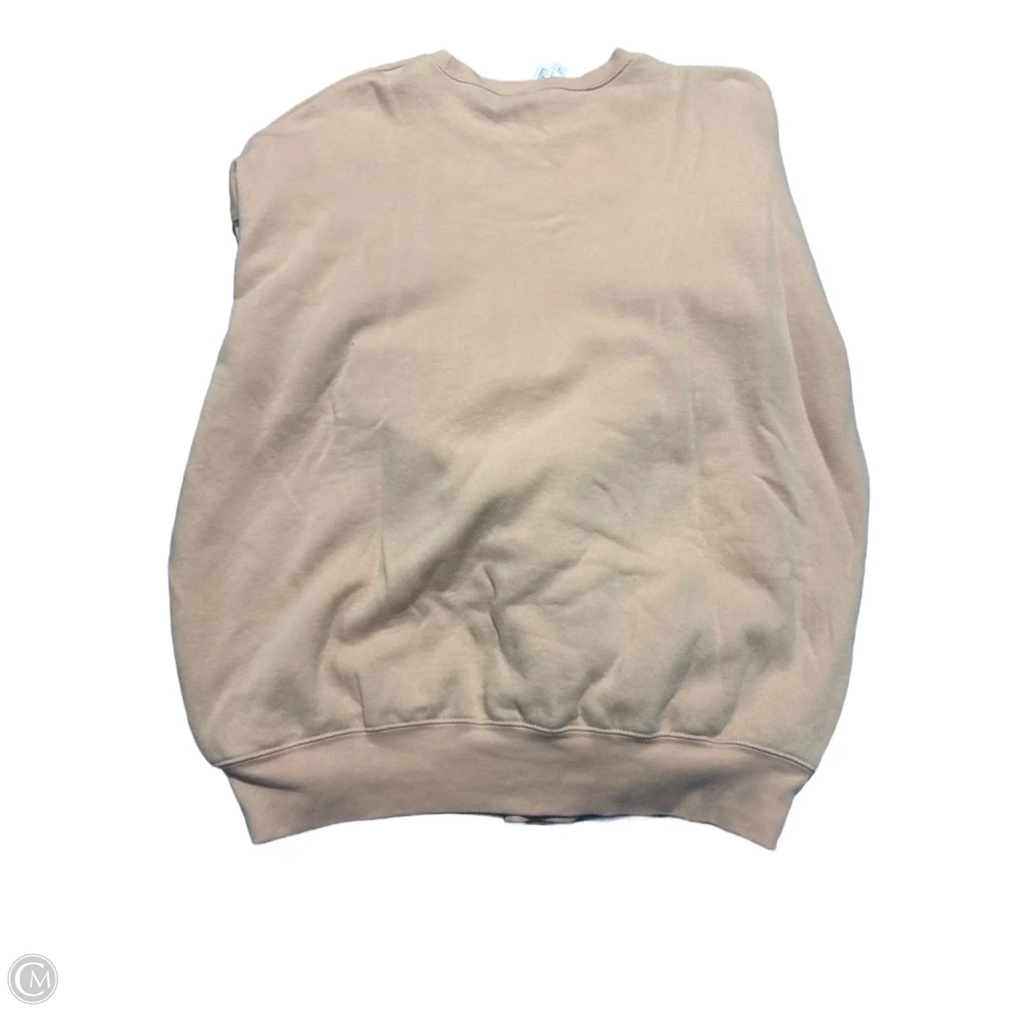 Sweatshirt Crewneck By Cme In Peach, Size: Xl