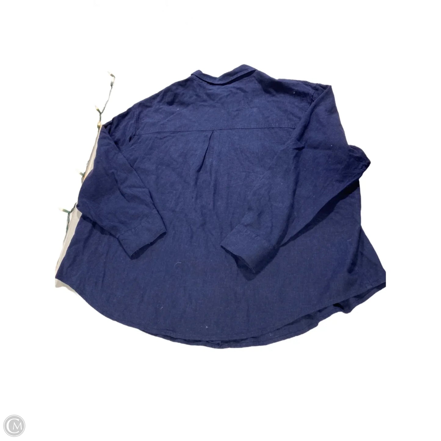 Top Long Sleeve By Maurices In Navy, Size: 1x