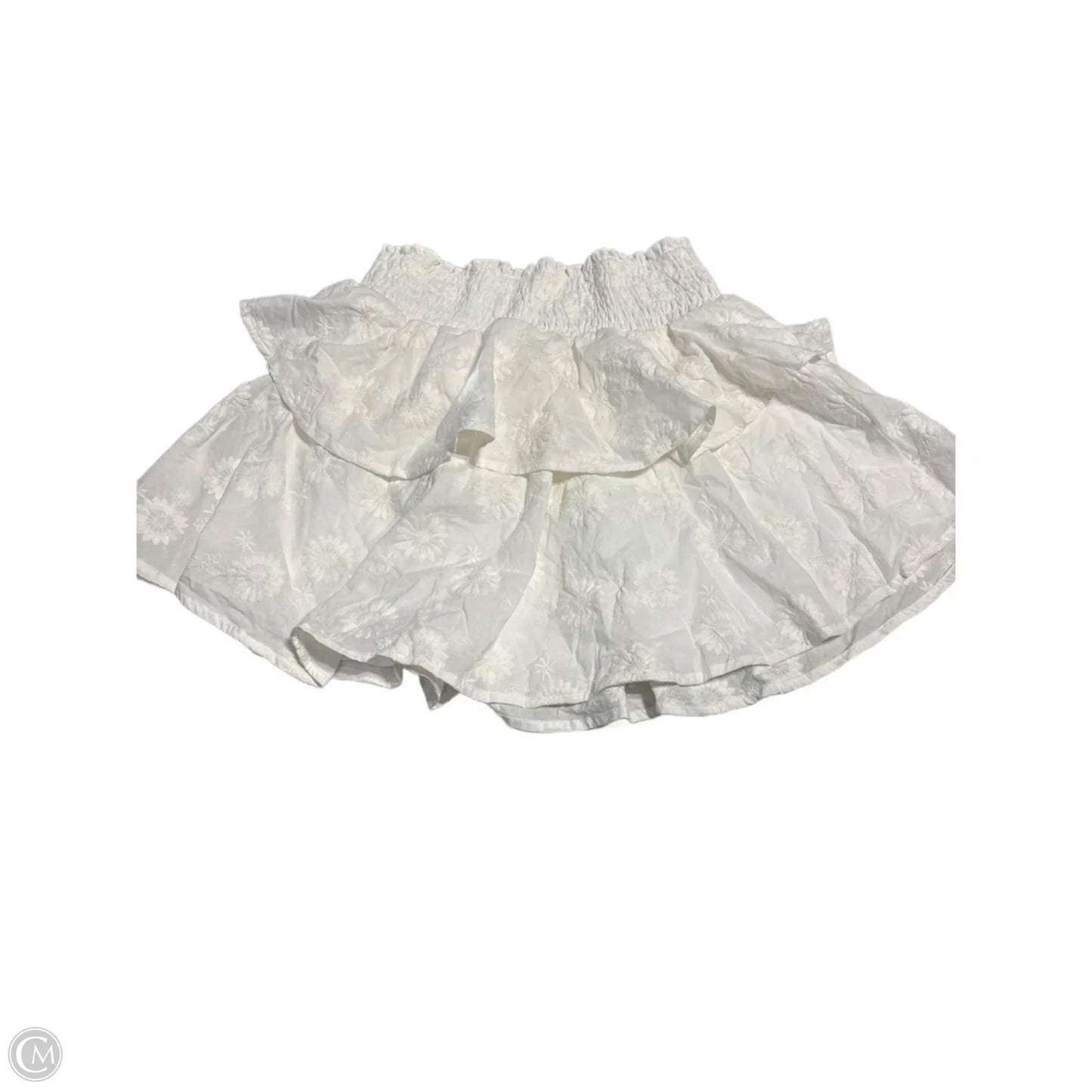 Skirt Mini & Short By Dee Elly In White, Size: M