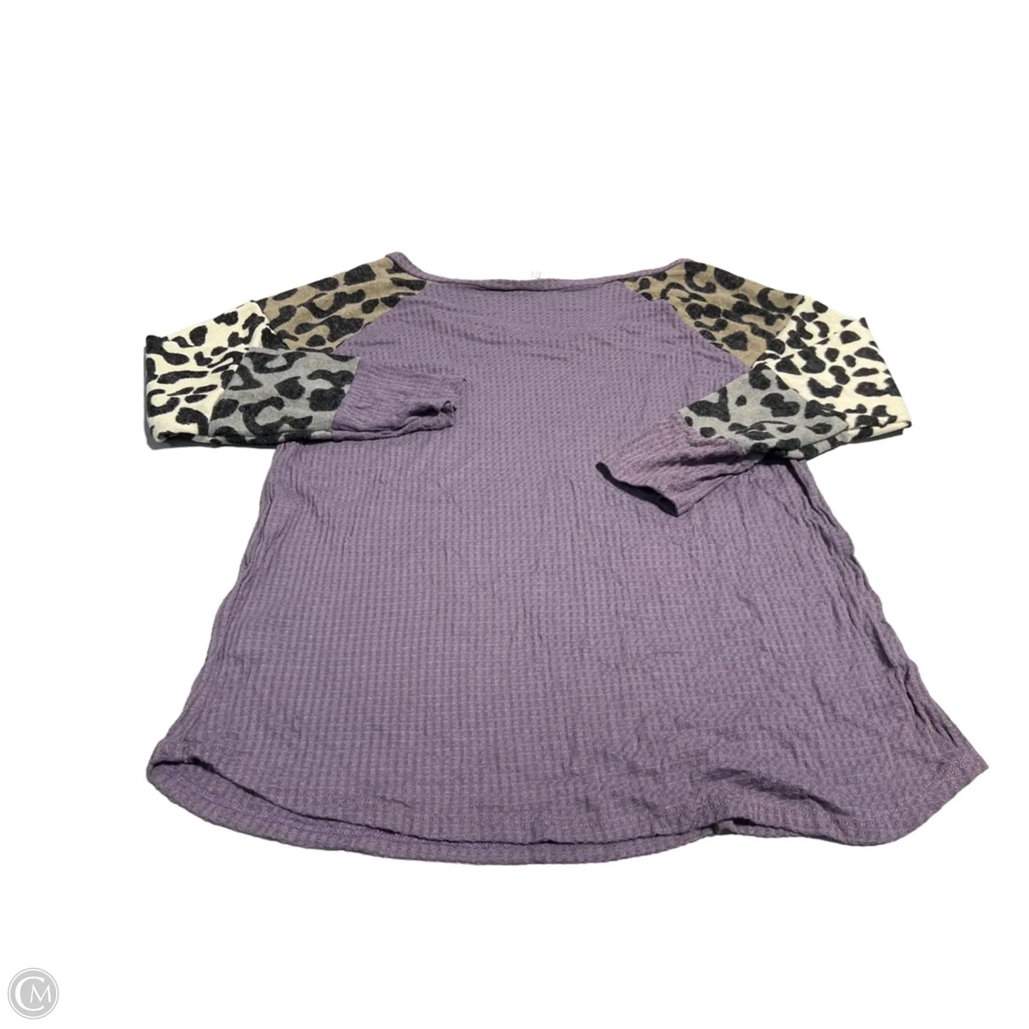 Top Long Sleeve By Bibi In Purple, Size: M