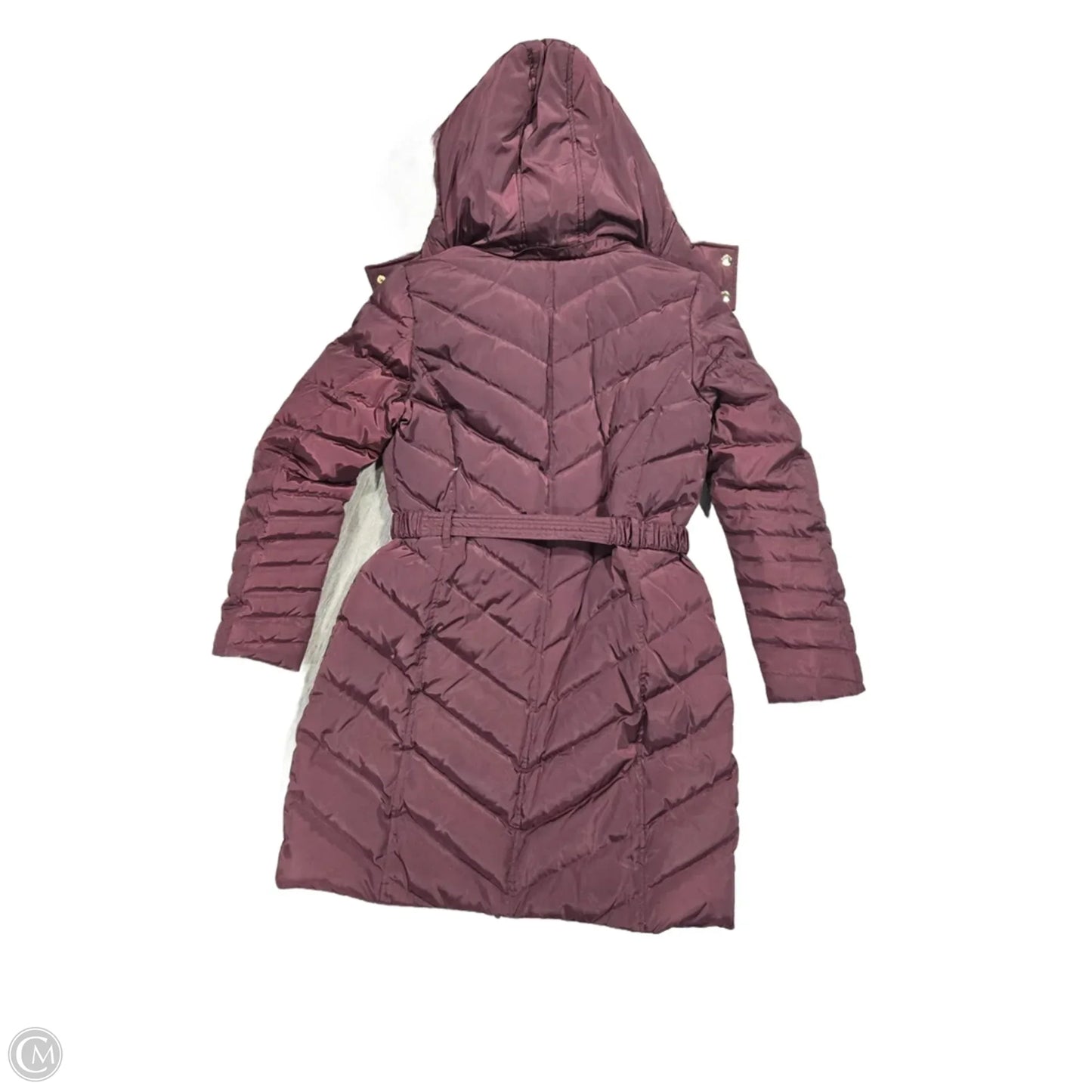 Coat Puffer & Quilted By Michael By Michael Kors In Maroon, Size: M