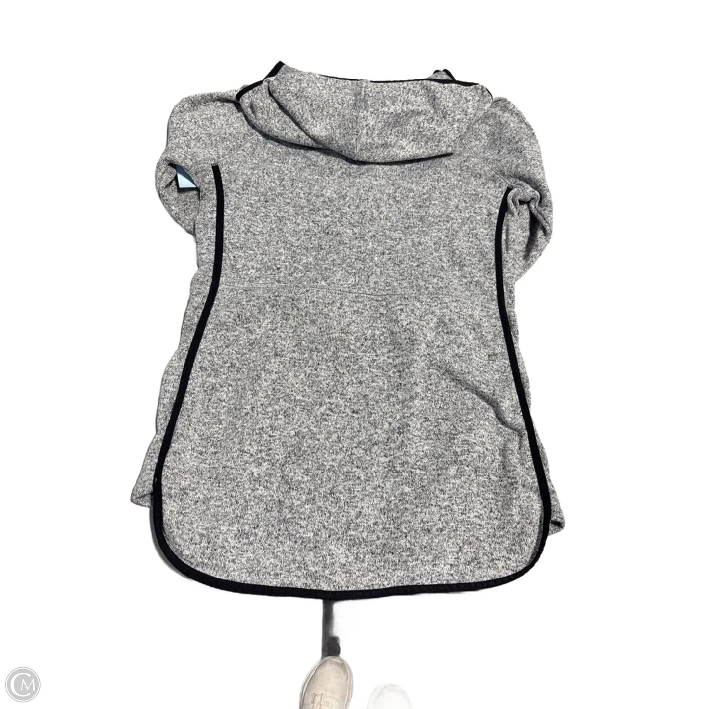 Athletic Top Long Sleeve Hoodie By Tek Gear In Grey, Size: M