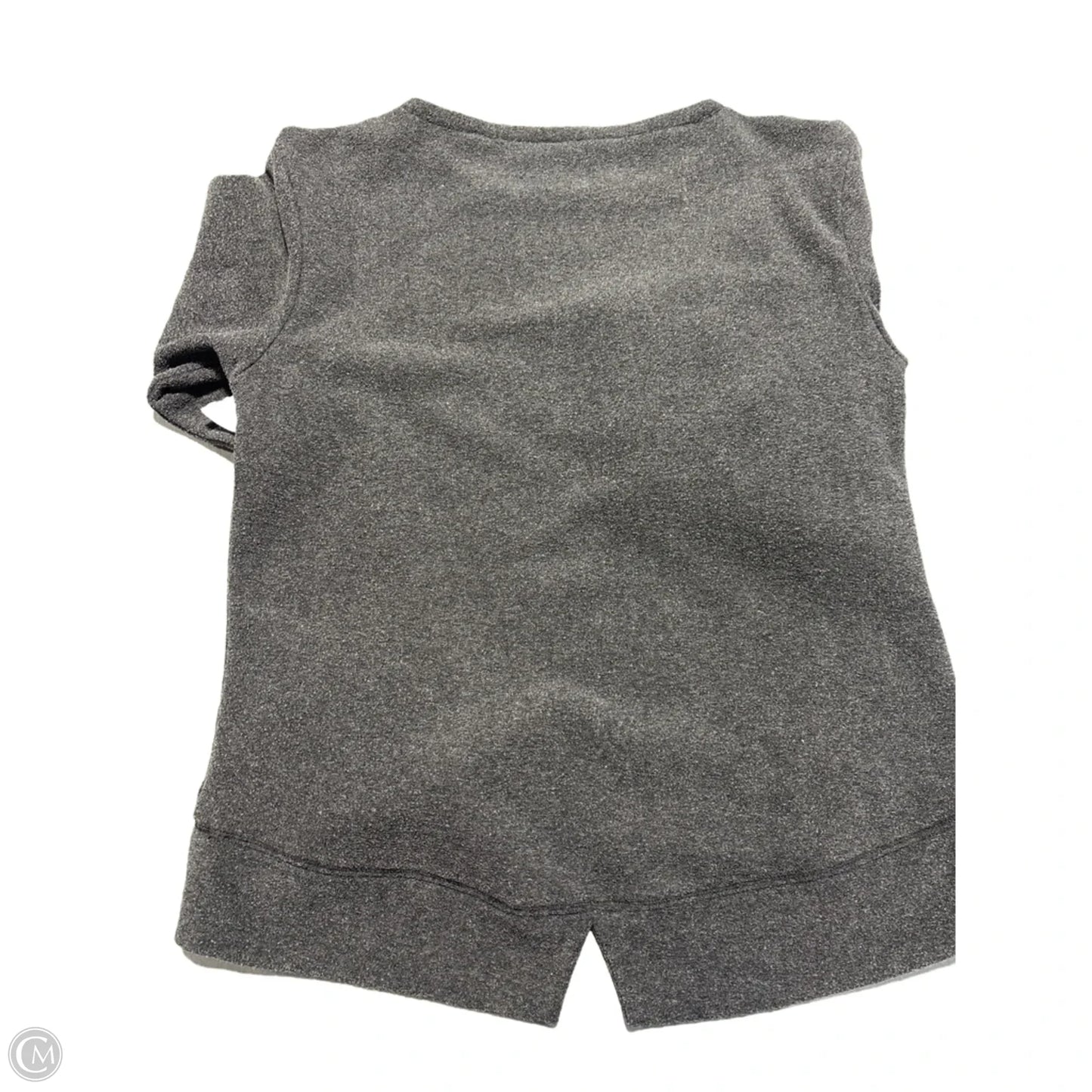 Top Long Sleeve By Adidas In Grey, Size: M