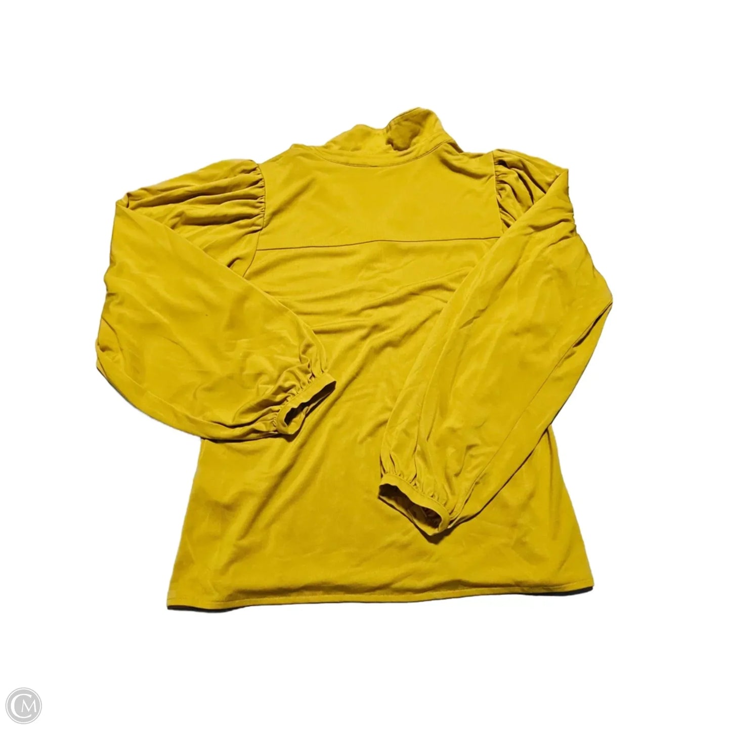 Top Long Sleeve By Cmc In Yellow, Size: L