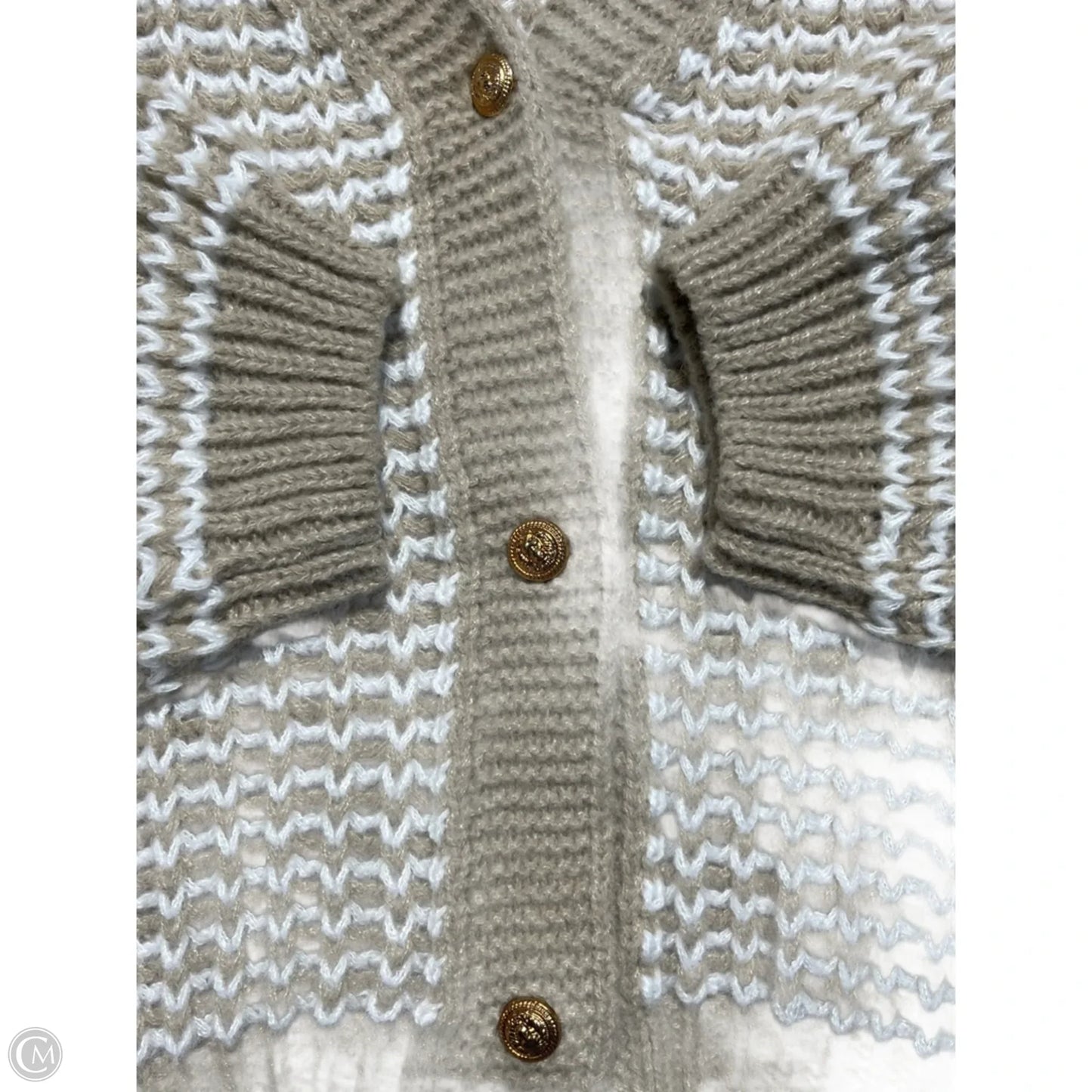 Sweater By Shein In Cream & Tan, Size: Xs