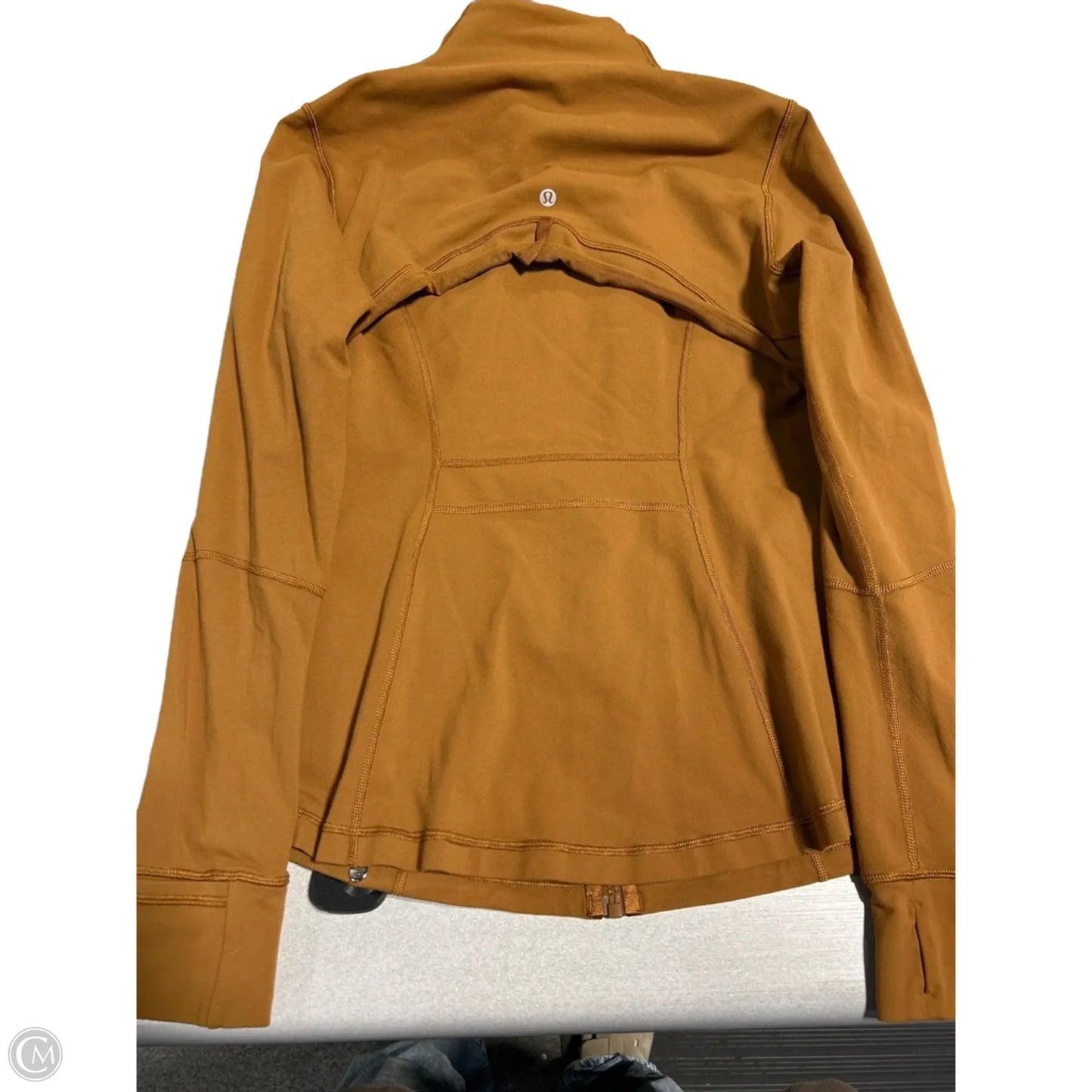 Athletic Jacket By Lululemon In Brown, Size: 12