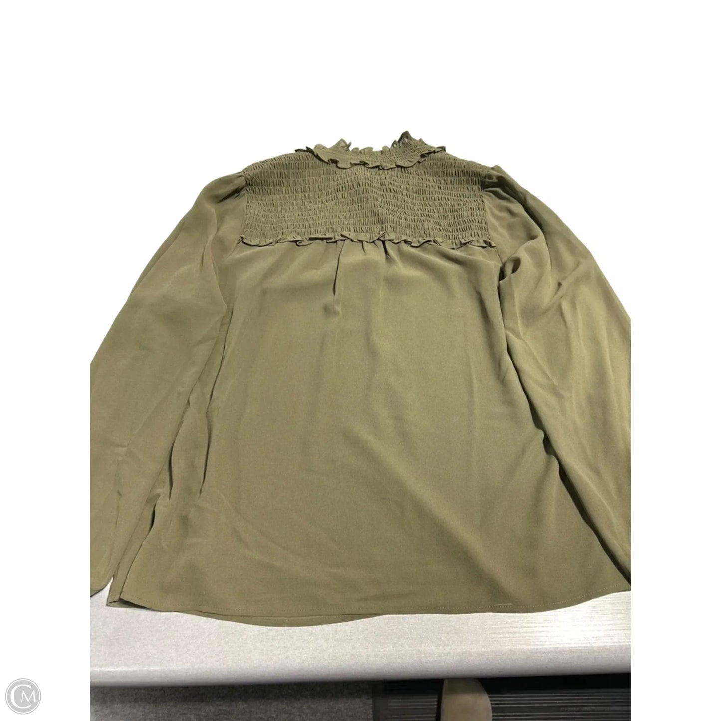 Top Long Sleeve By Pleione In Green, Size: S