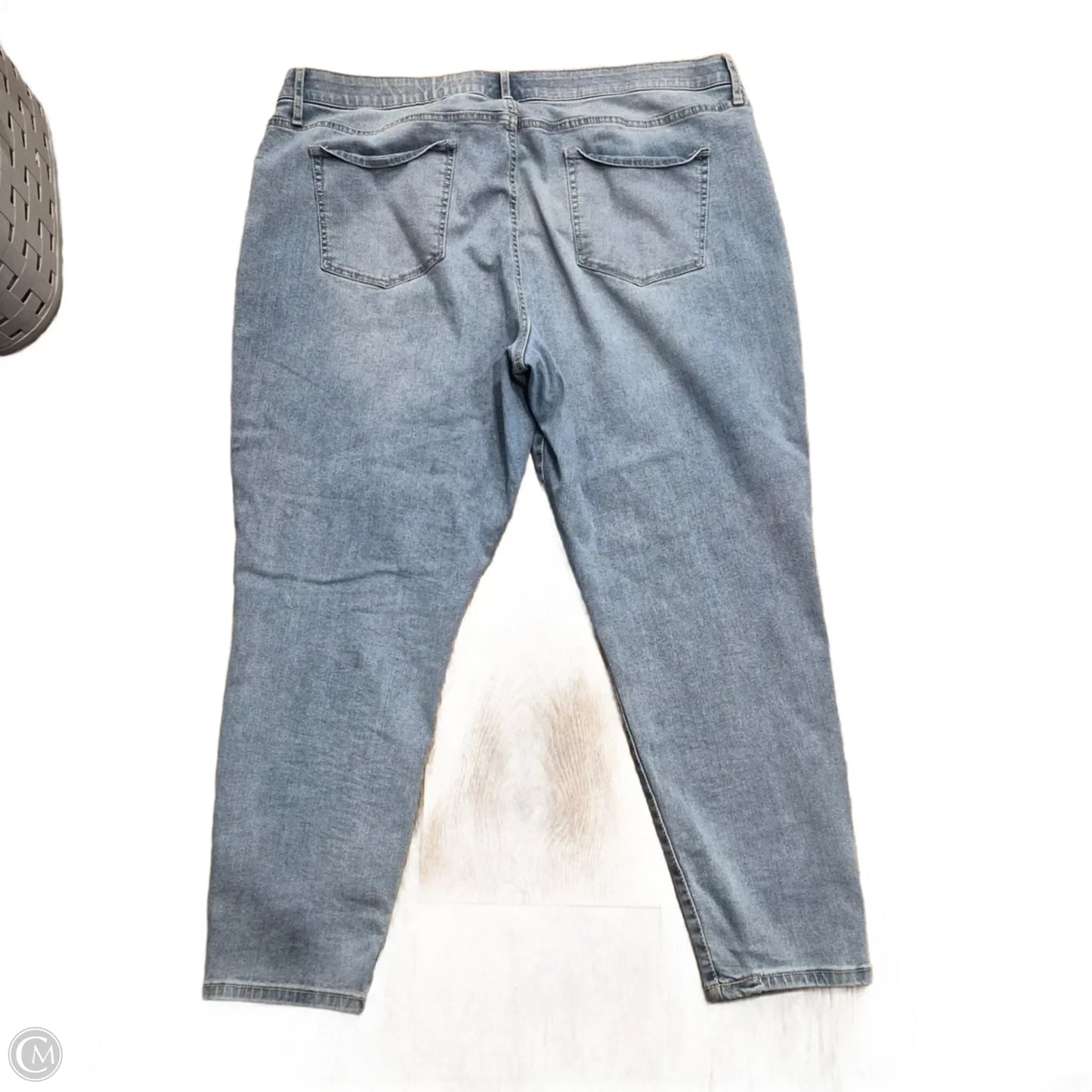 Jeans Skinny By Ava & Viv In Blue Denim, Size: 22w