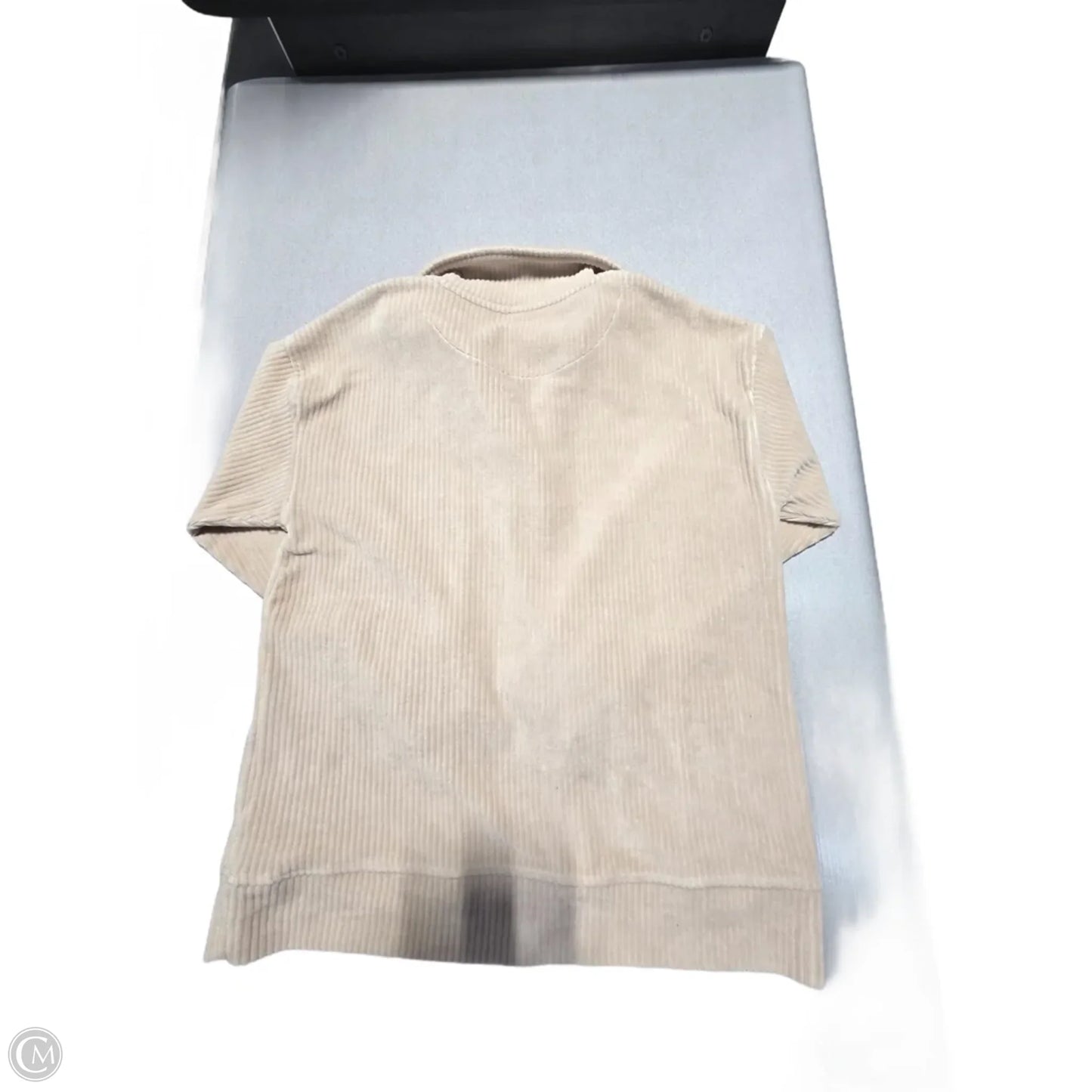 Top Long Sleeve By Mono B In Tan, Size: S