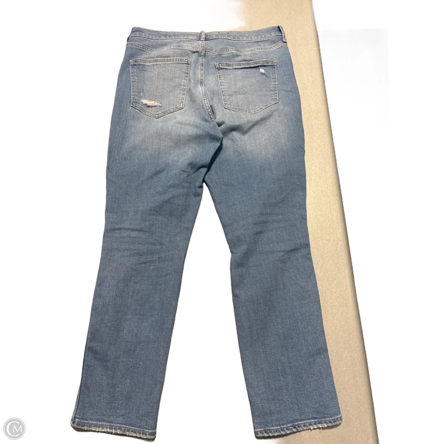 Jeans Skinny By Gap In Blue Denim, Size: 14