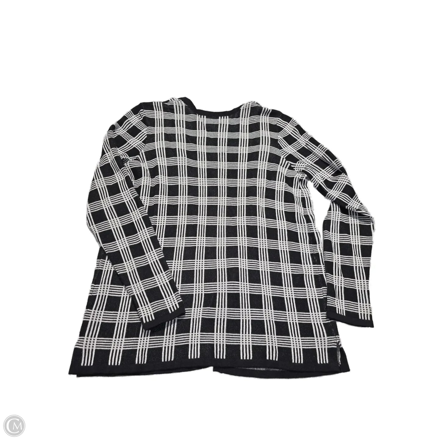 Cardigan By Croft And Barrow In Black & White, Size: Sp