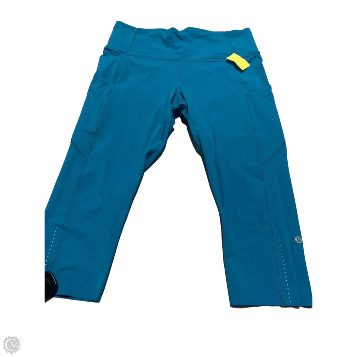 Athletic Capris By Lululemon In Teal, Size: 12