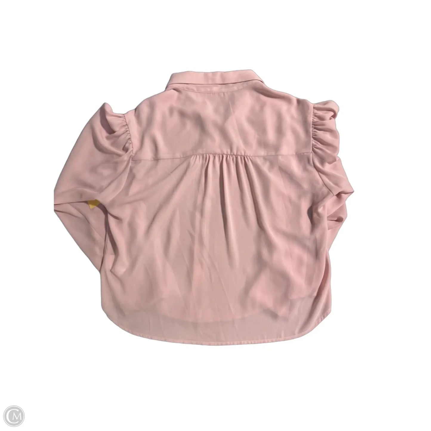 Blouse Long Sleeve By Karen Kane In Pink, Size: S
