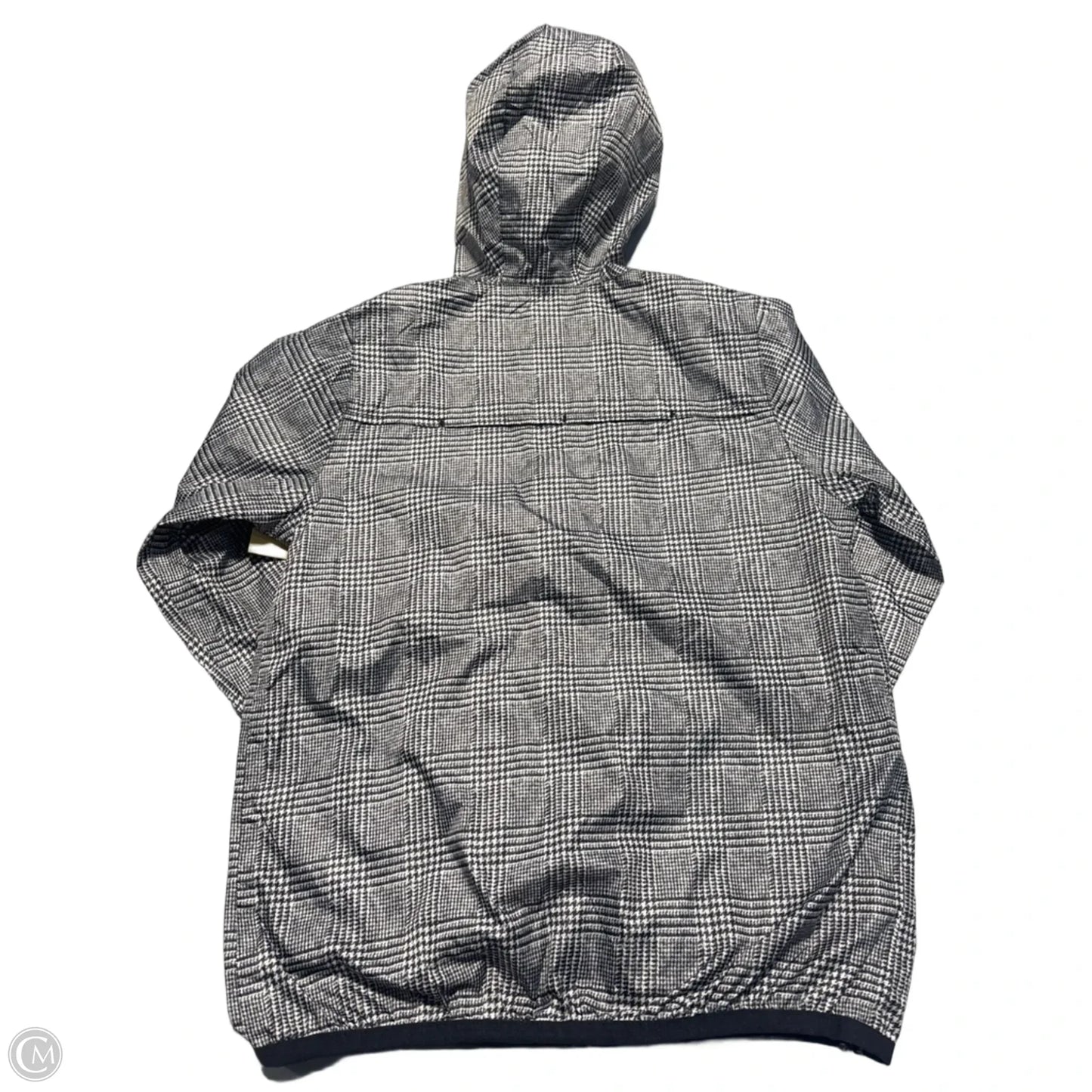 Jacket Windbreaker By Cme In Black & White, Size: Sp