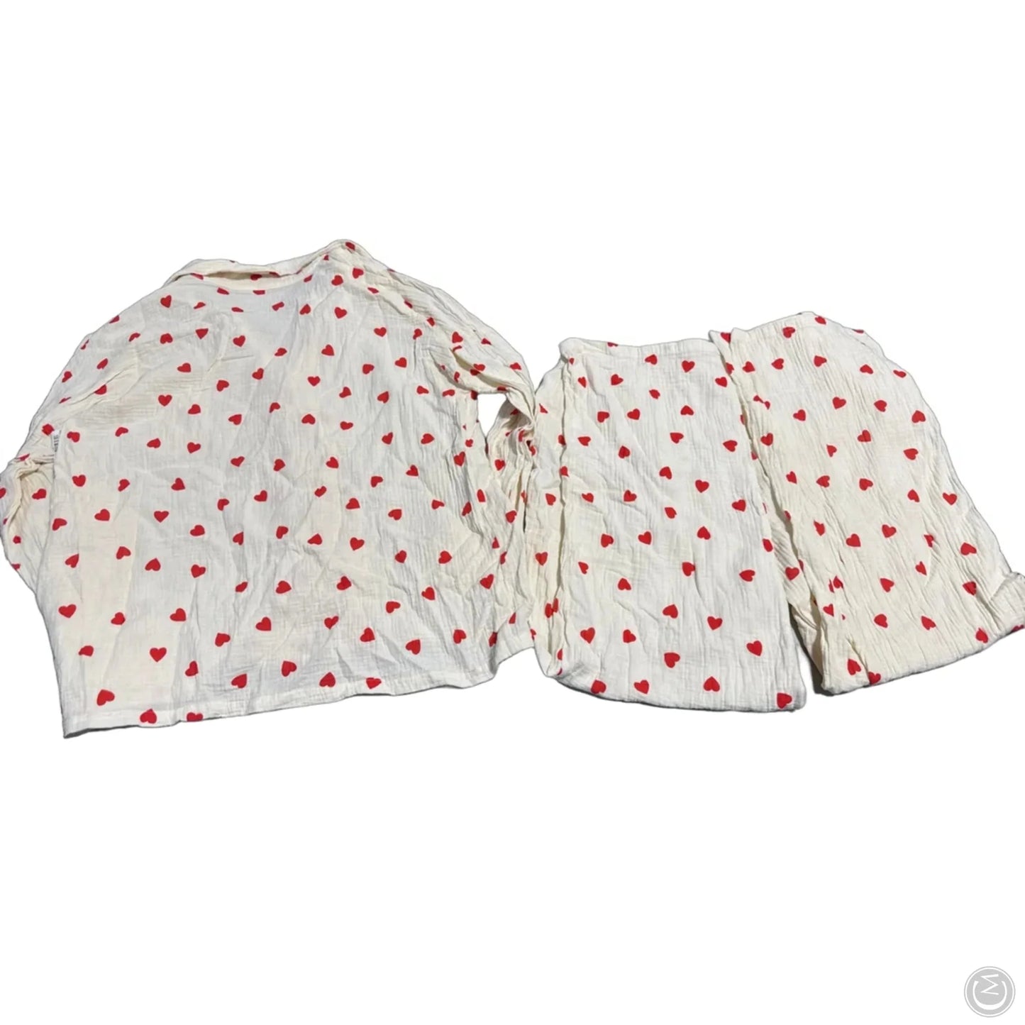 Top 2pc Long Sleeve By Cmf In Cream, Size: Xl