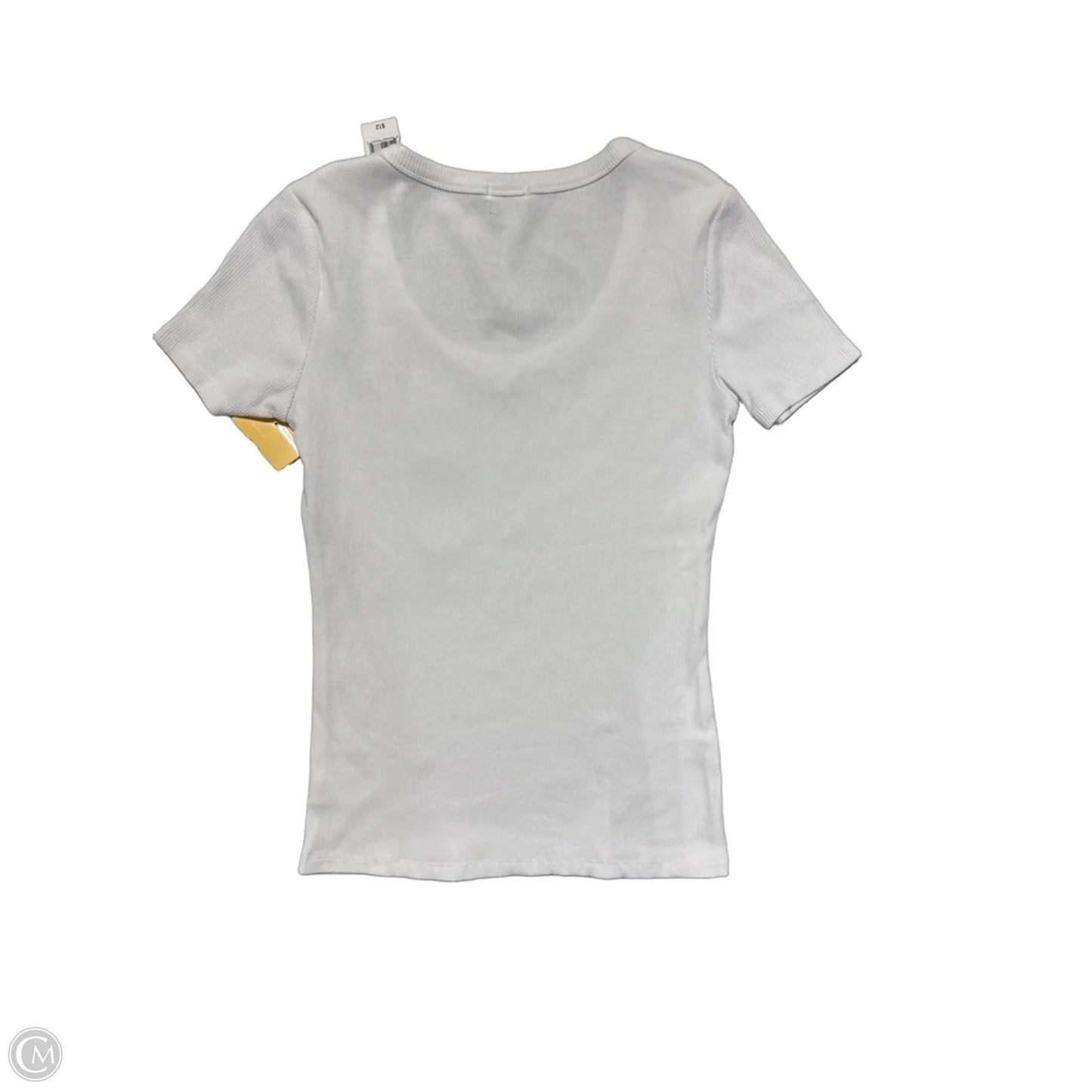 Top Short Sleeve Basic By Dip In White, Size: S