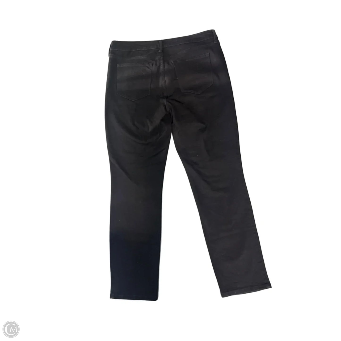 Jeans Straight By Old Navy In Black Denim, Size: 14