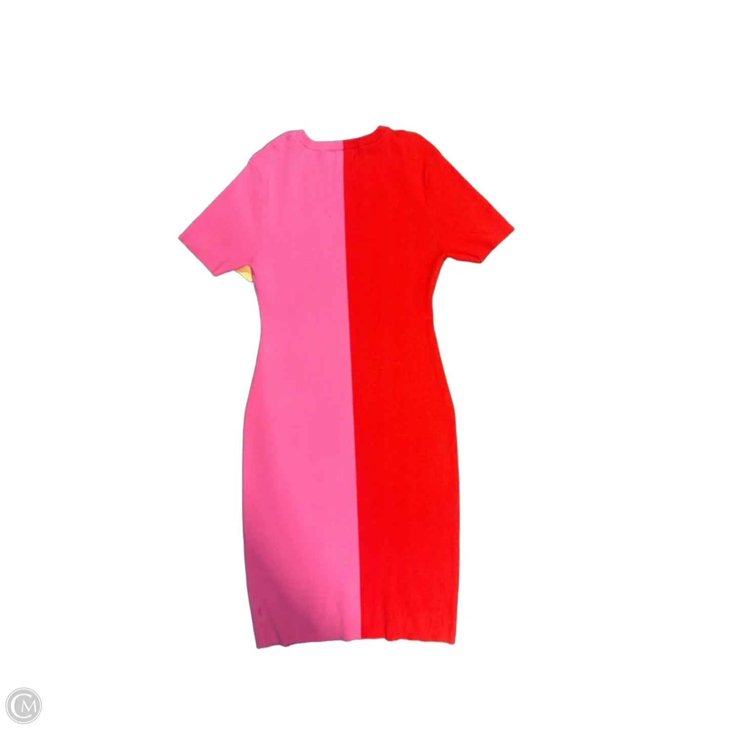 Dress Casual Midi By Andree By Unit In Pink & Red, Size: 3x