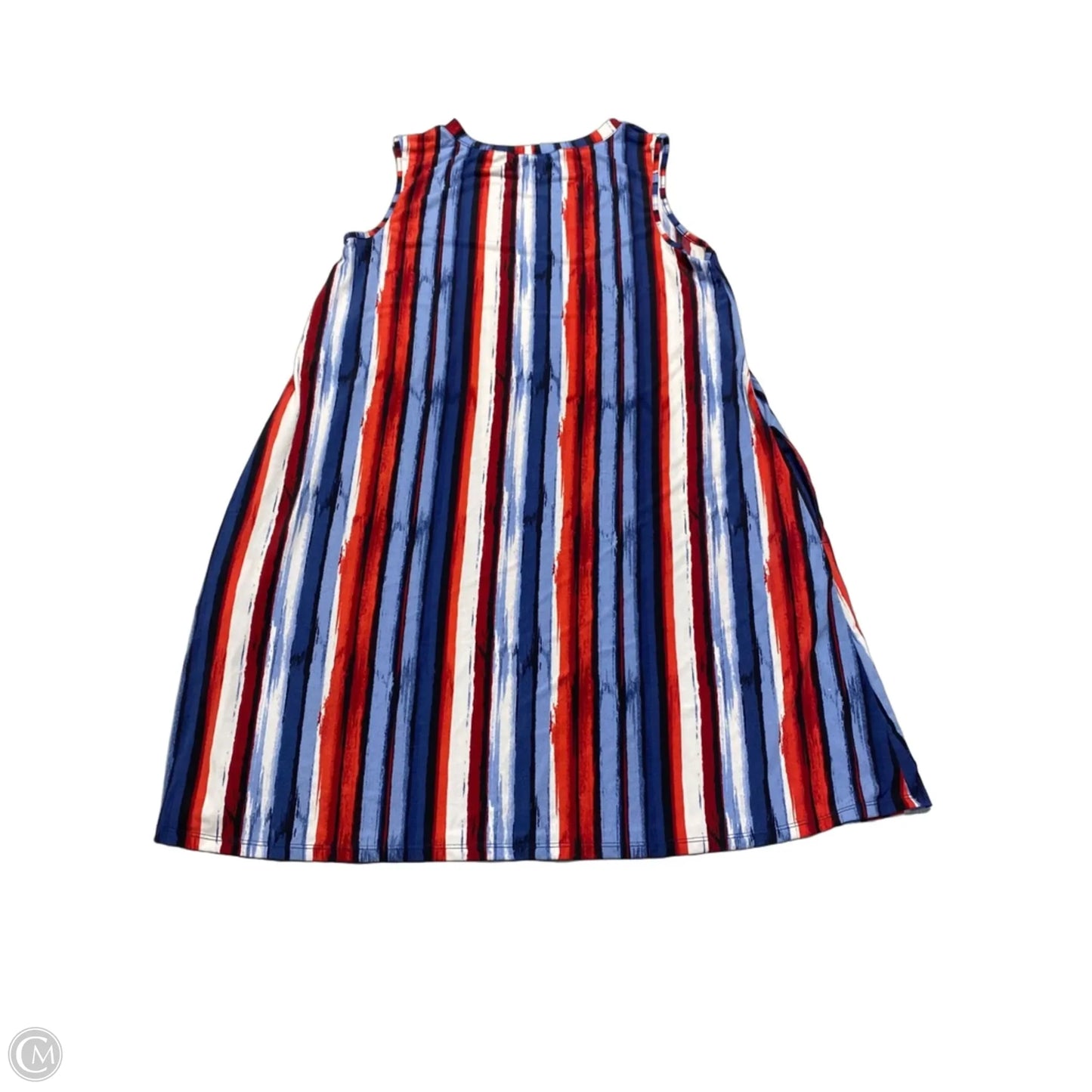 Dress Casual Short By Apt 9 In Blue & Red & White, Size: M