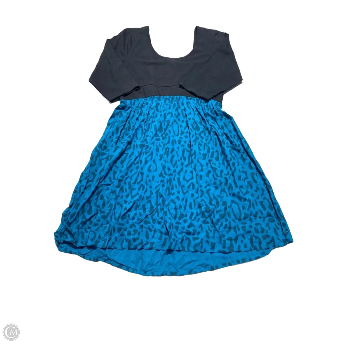 Dress Casual Short By Torrid In Black & Blue, Size: 2x