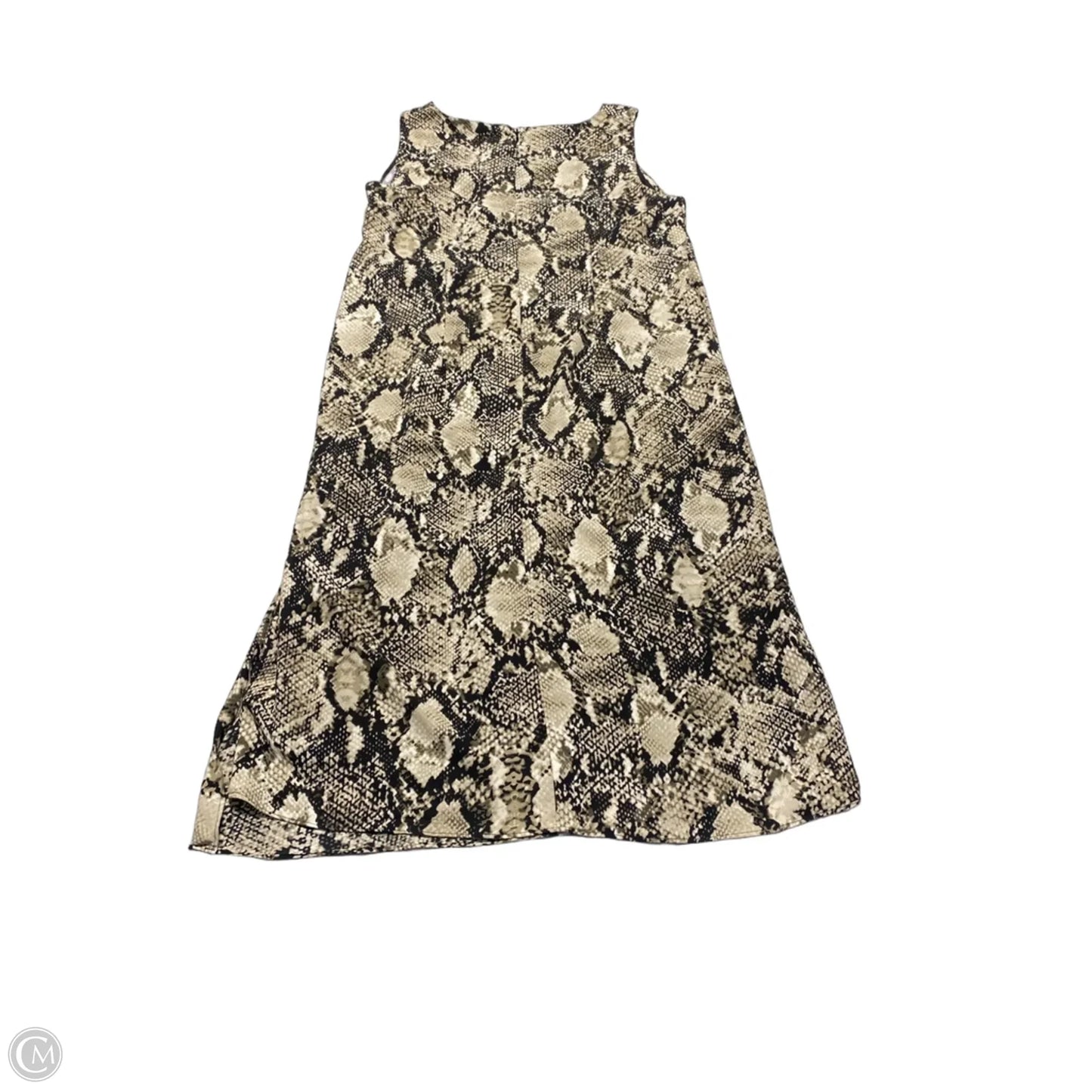 Dress Casual Midi By Jones And Co In Snakeskin Print, Size: Xl