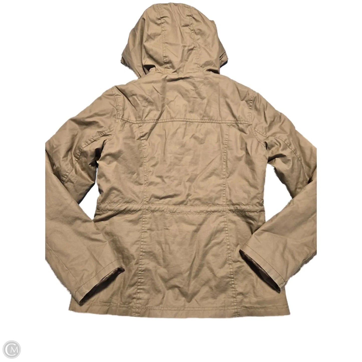 Coat Trench Coat By Aeropostale In Tan, Size: M