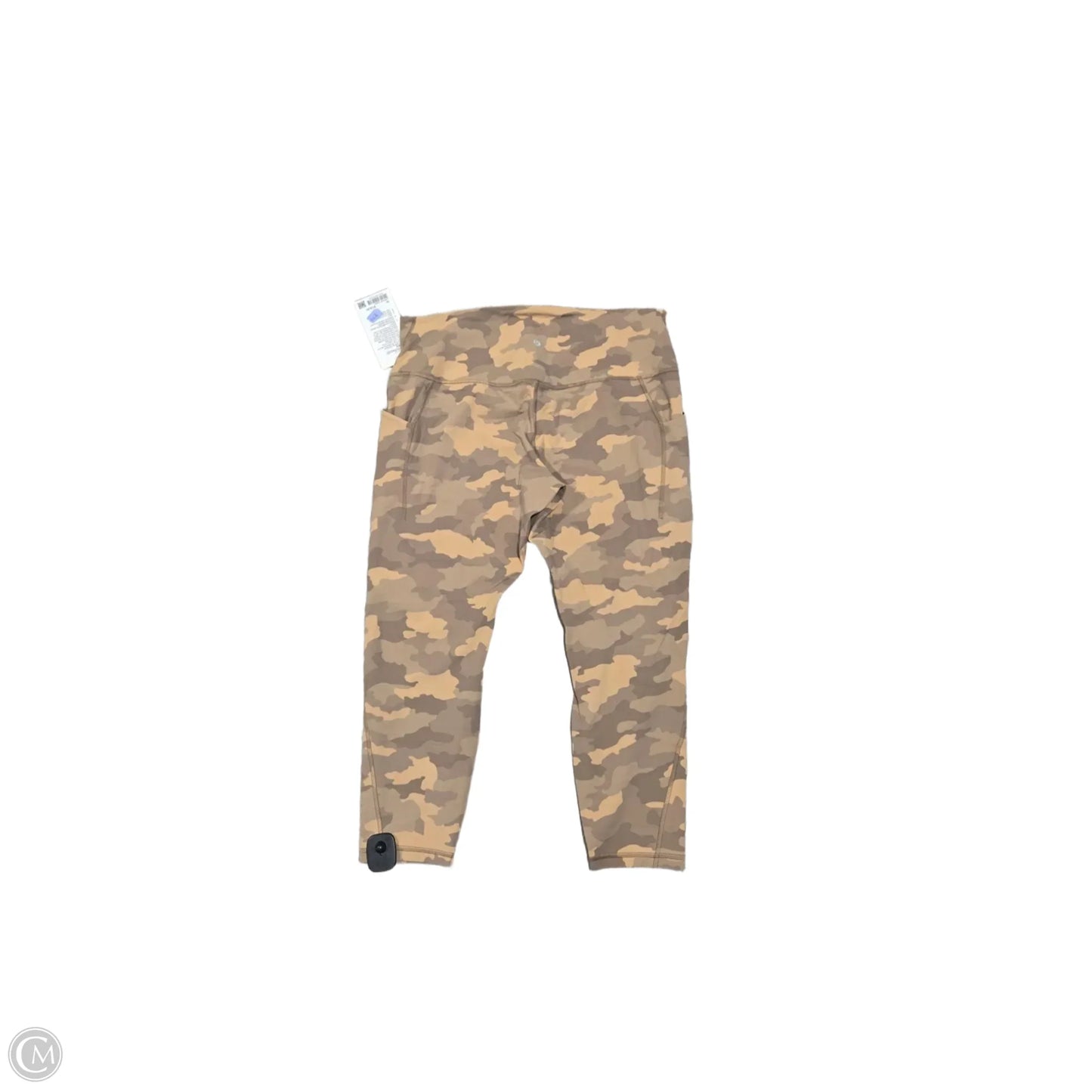 Athletic Leggings By Lululemon In Camouflage Print, Size: 18