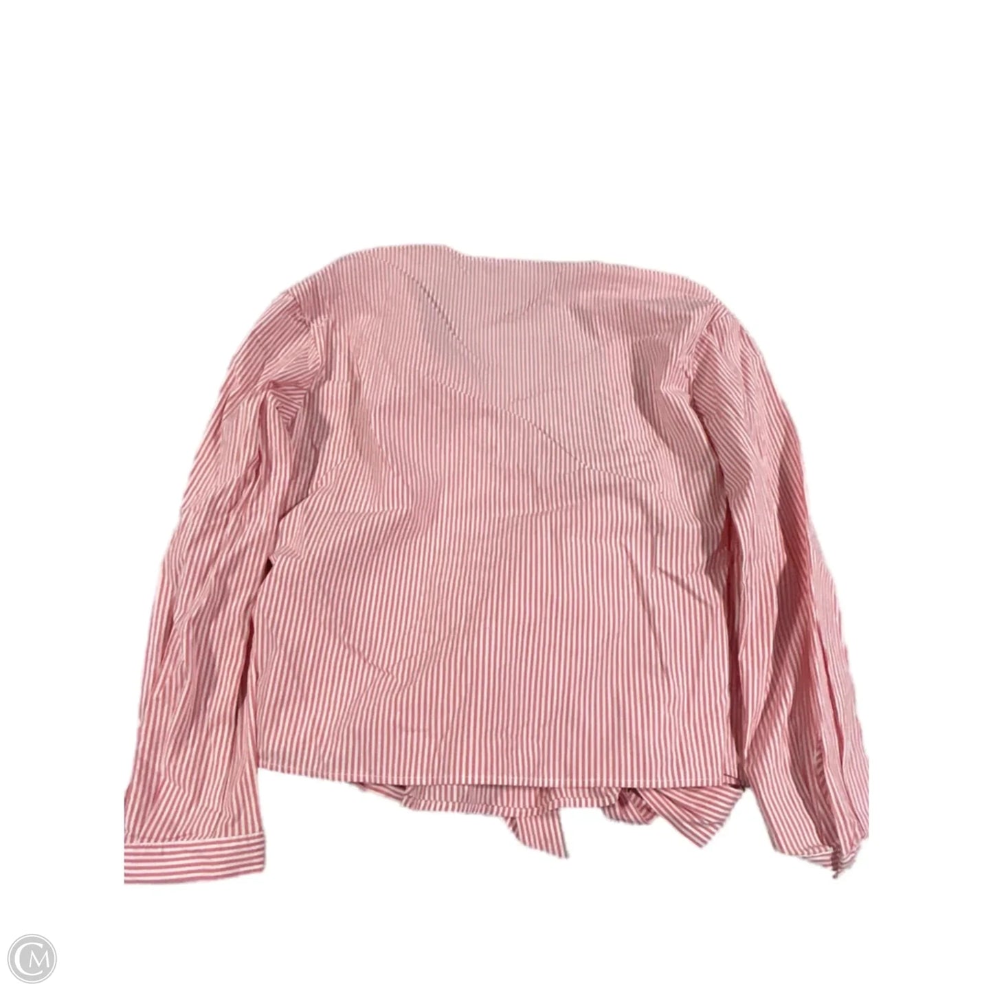 Blouse Long Sleeve By A New Day In Striped Pattern, Size: S