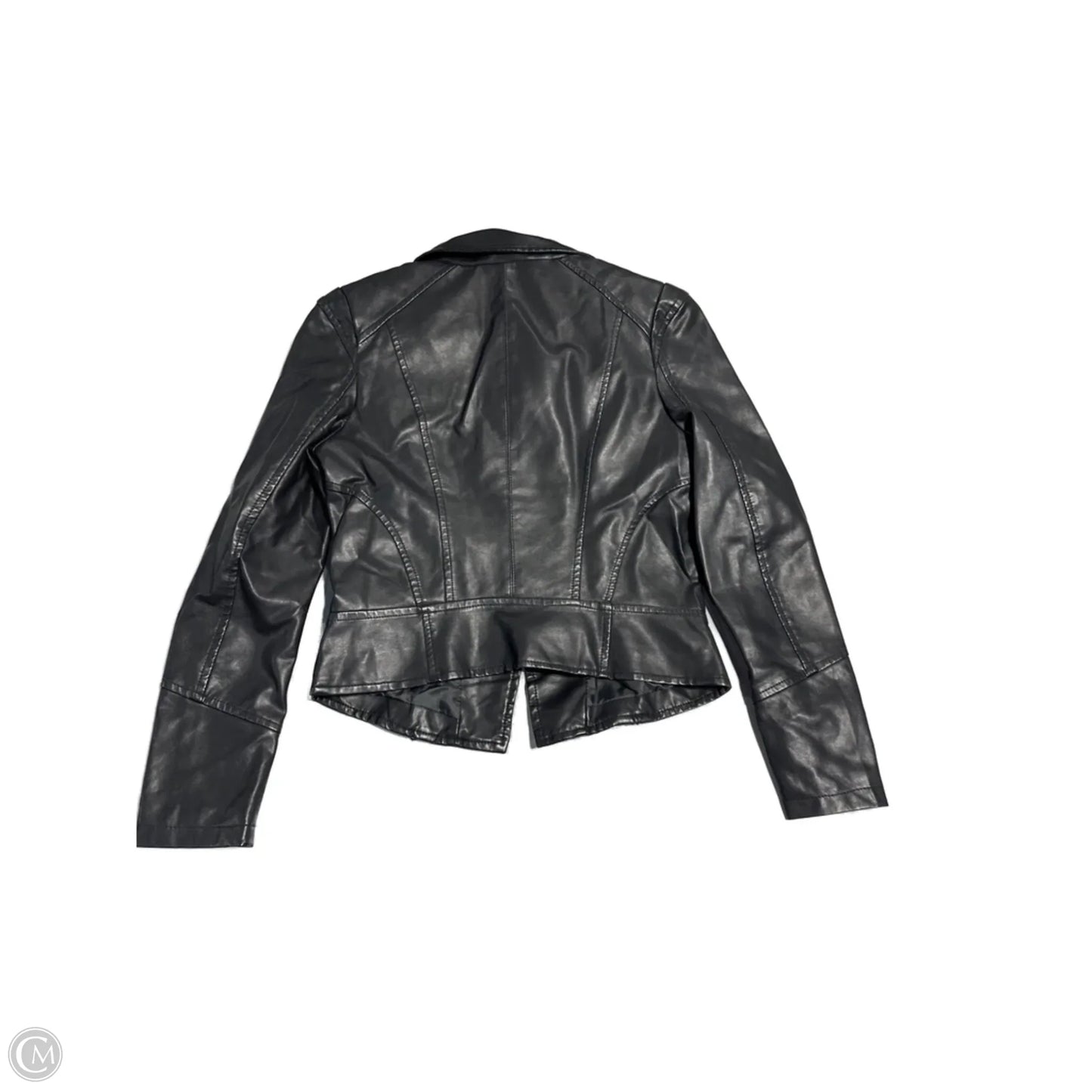 Jacket Leather By Blue B In Black, Size: S