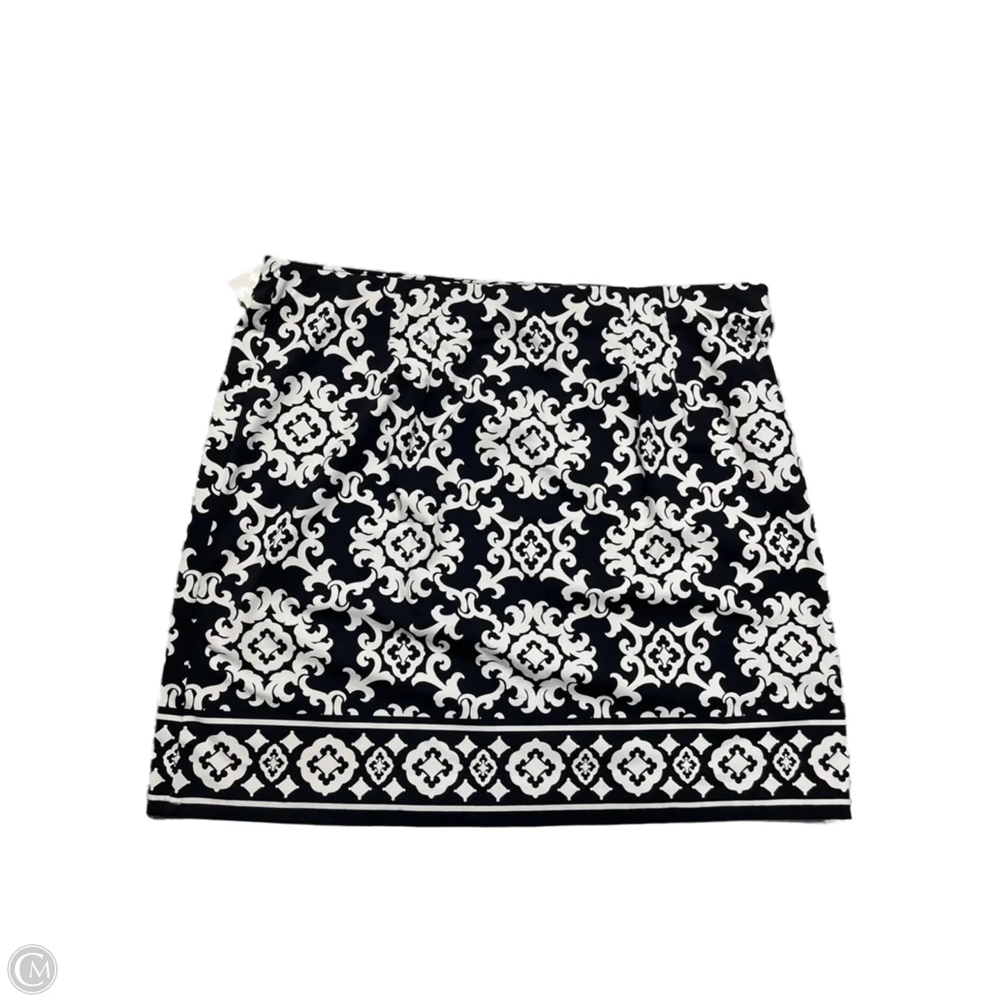 Skirt Mini & Short By Talbots In Black & White, Size: Xl
