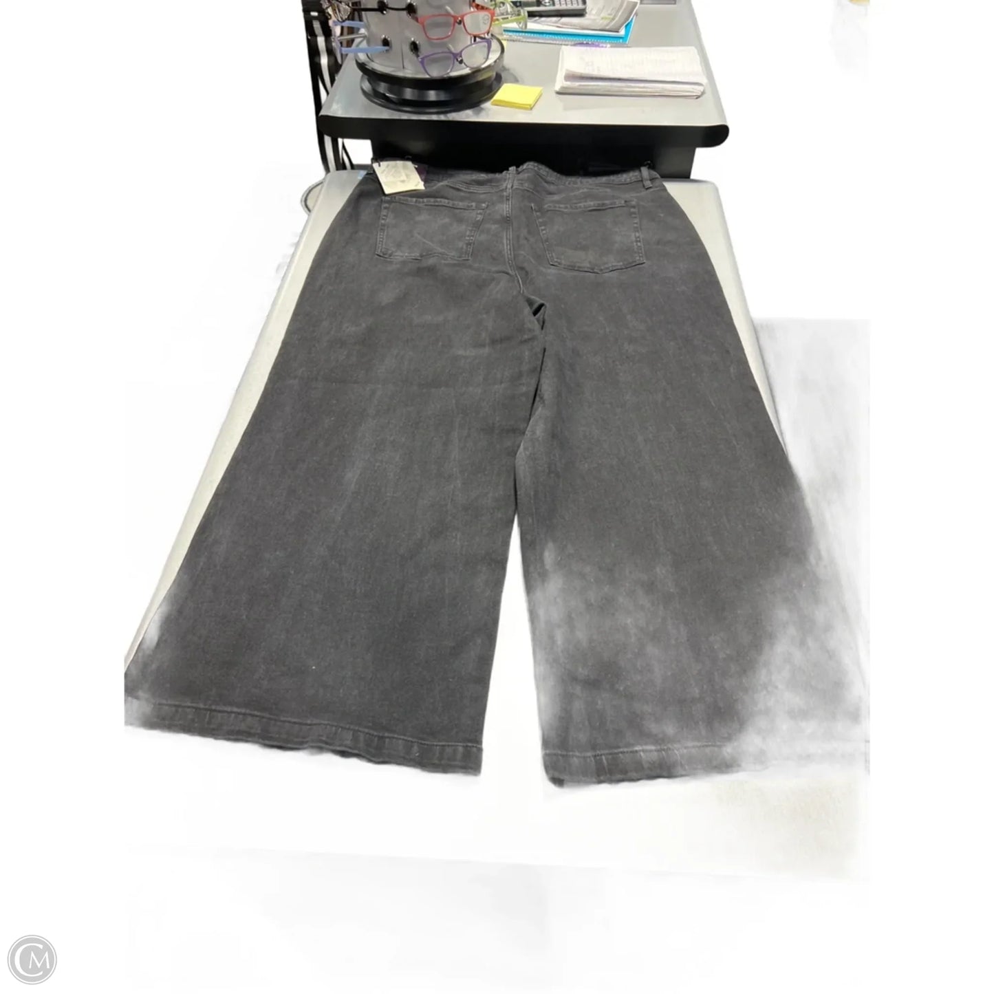 Jeans Wide Leg By Ava & Viv In Black, Size: 24