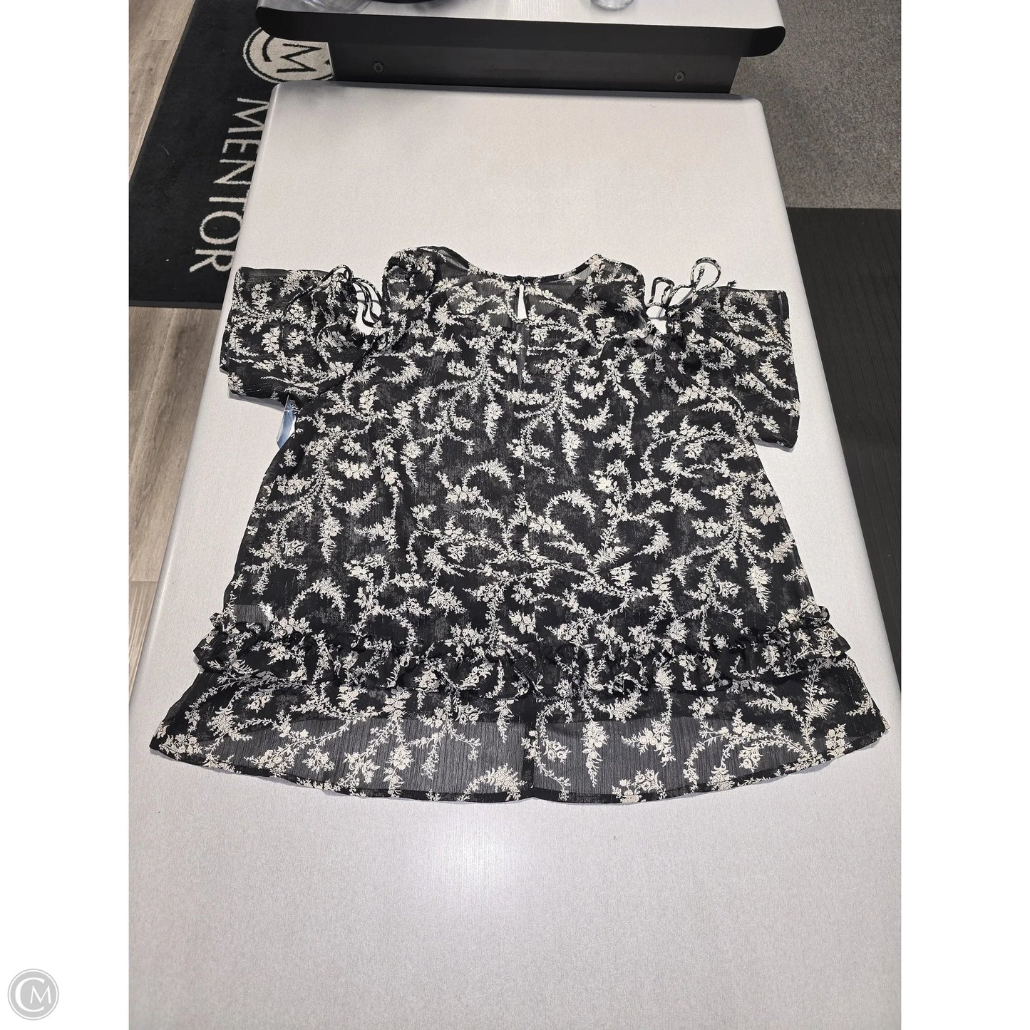 Blouse Long Sleeve By Anthropologie In Black, Size: L