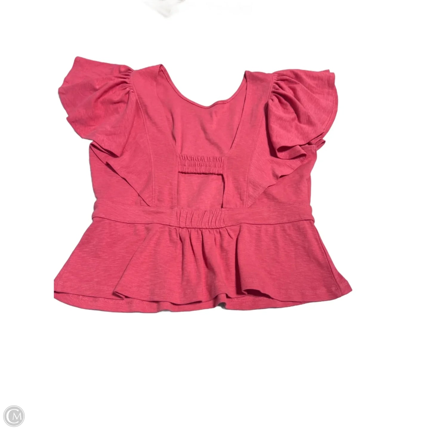 Top Short Sleeve By Banana Republic In Pink, Size: S