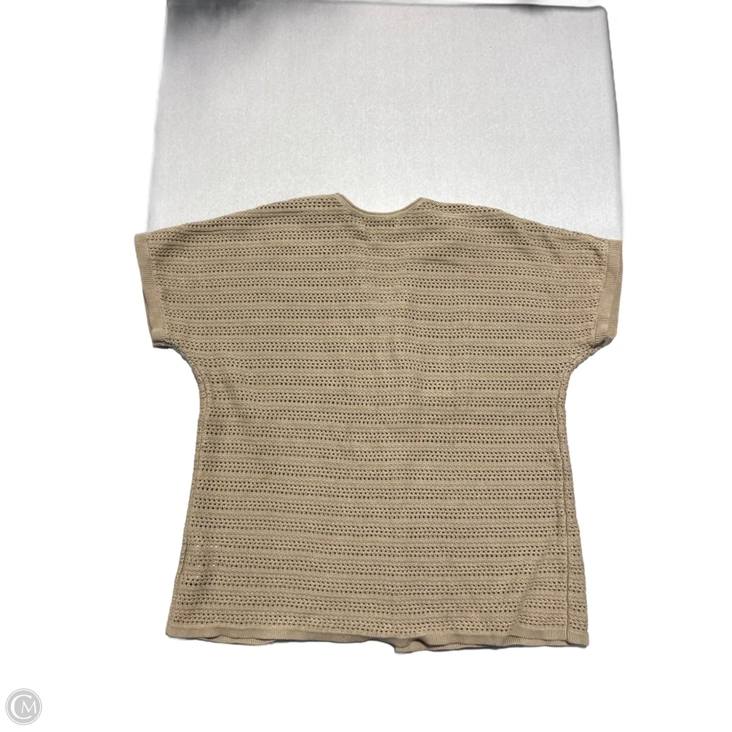 Sweater Short Sleeve By Jones New York In Tan, Size: 1x