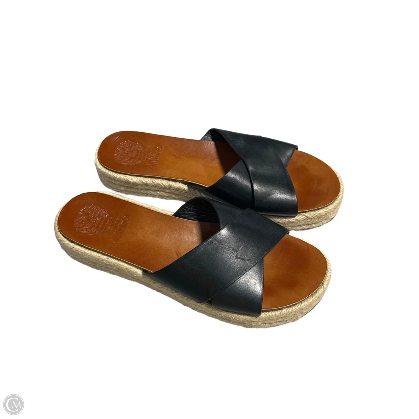 Sandals Flats By Vince Camuto In Black, Size: 8.5