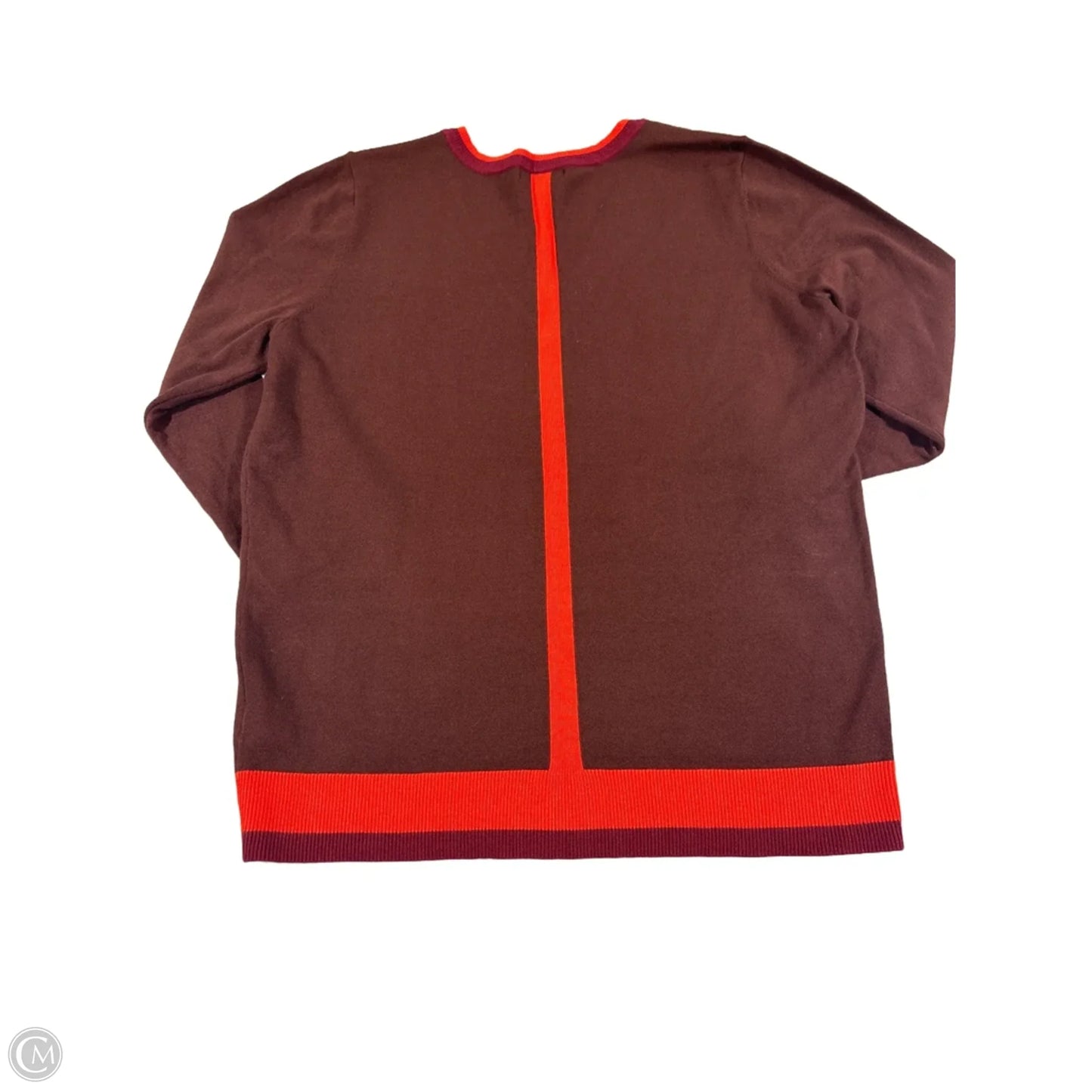 Top Long Sleeve By Liverpool In Brown, Size: L