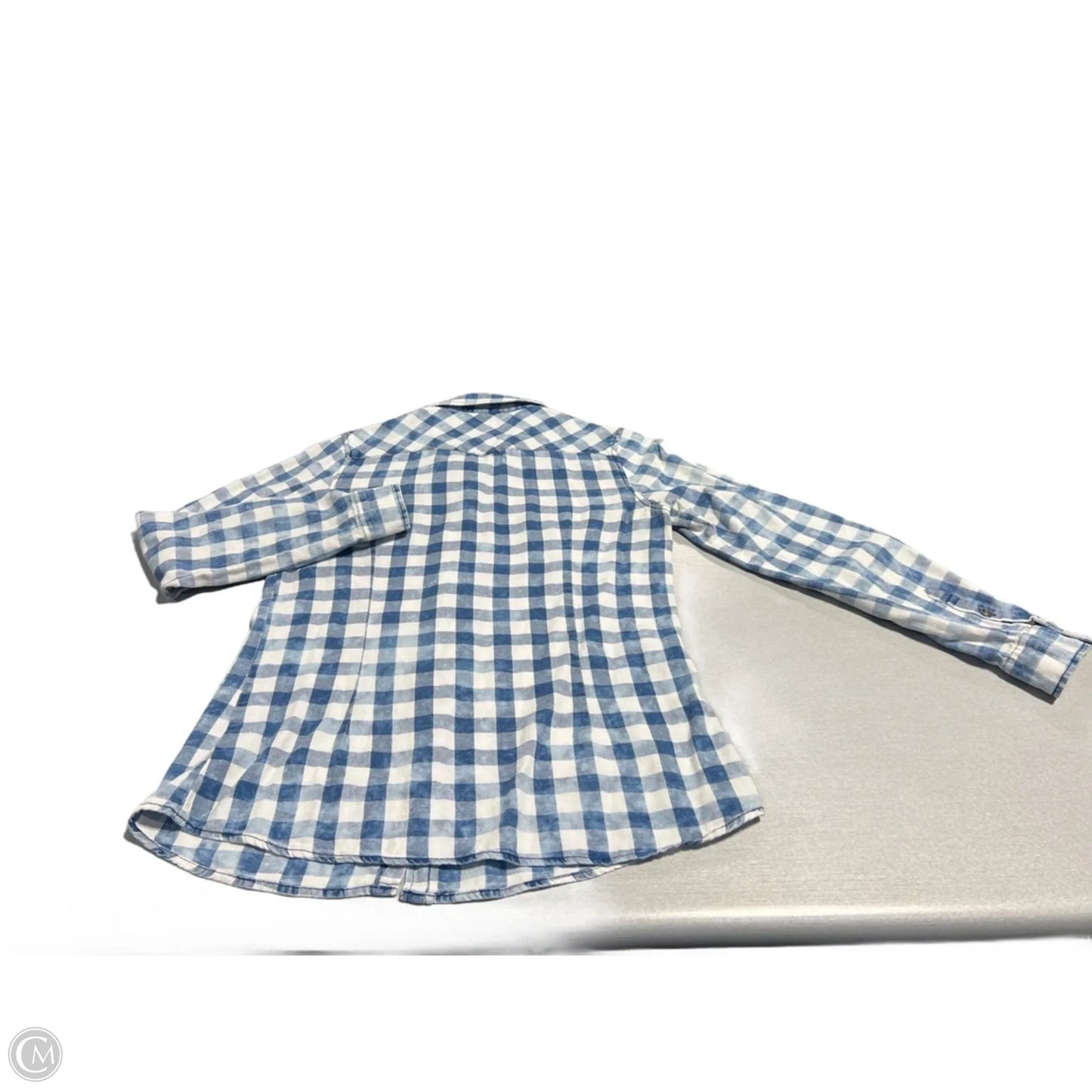 Top Long Sleeve By Lovestitch In Plaid Pattern, Size: S