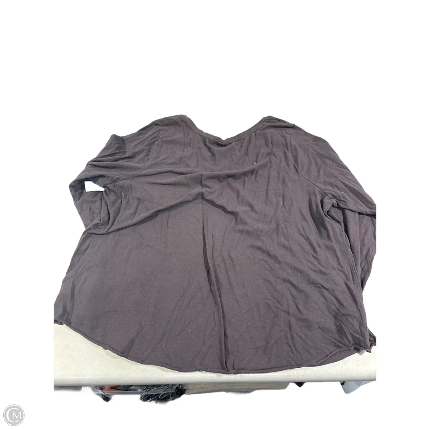 Top Long Sleeve By Junk Food In Brown, Size: 3x