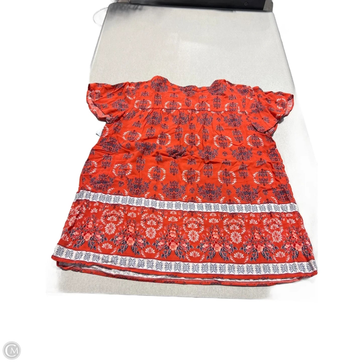 Top Short Sleeve By St Johns Bay In Orange, Size: 1x